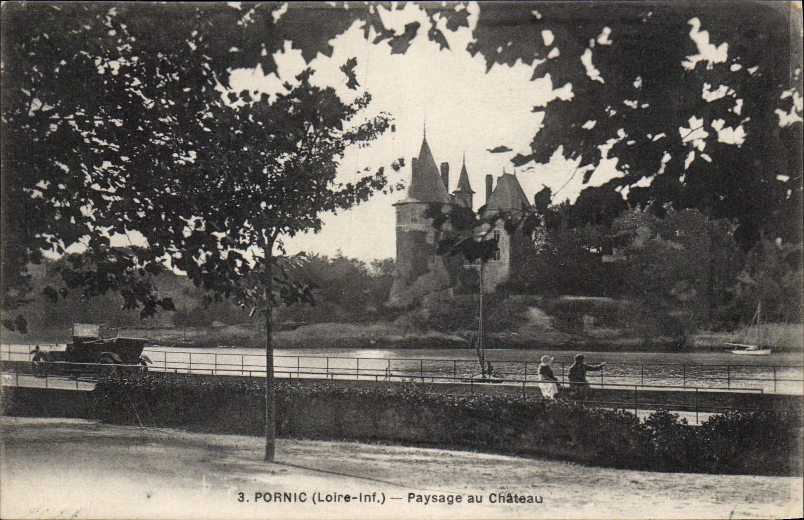CPA Pornic Loire Inf Paysage au Chateau 