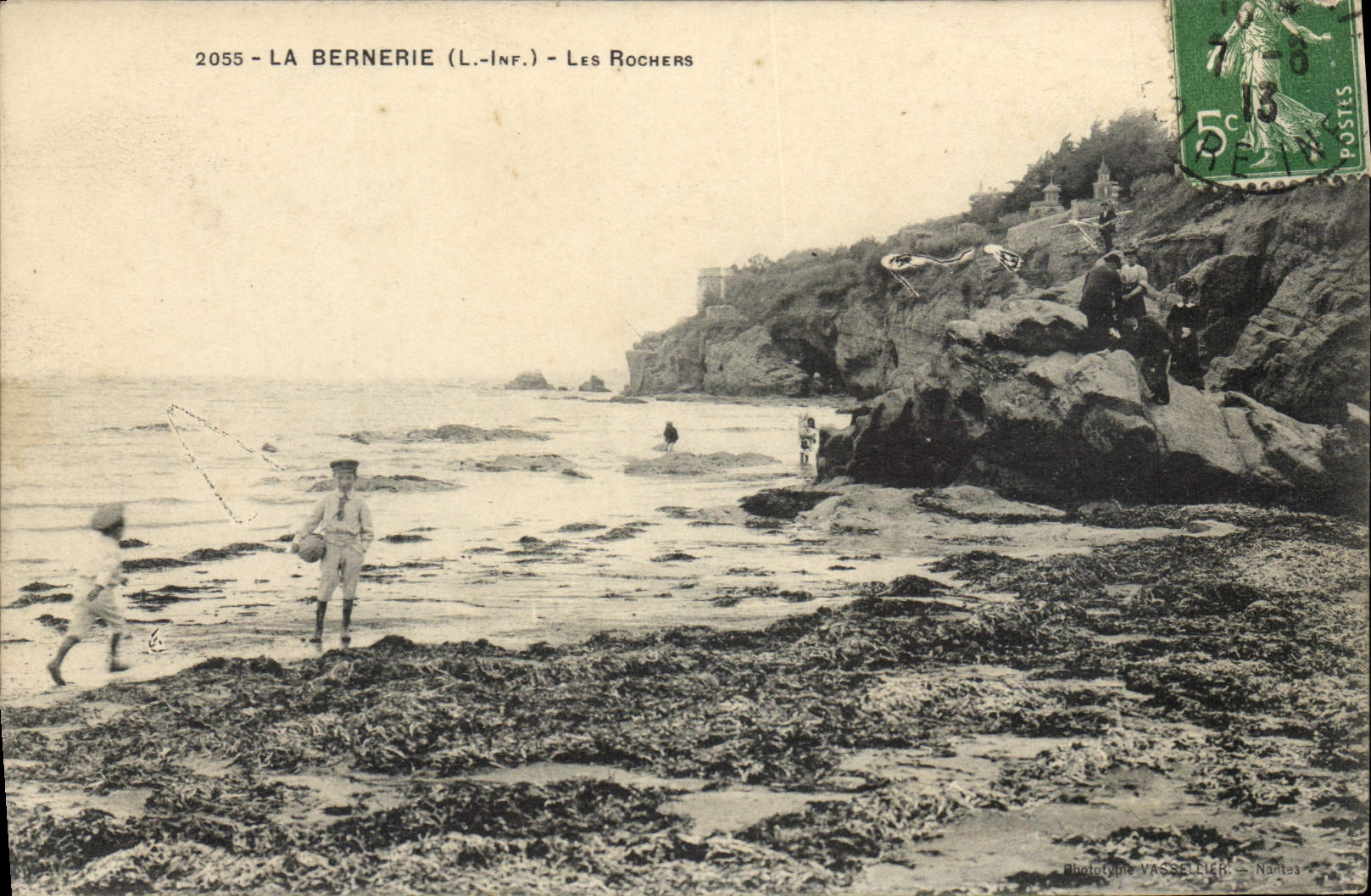 CPA La Bernerie L Inf Les Rochers