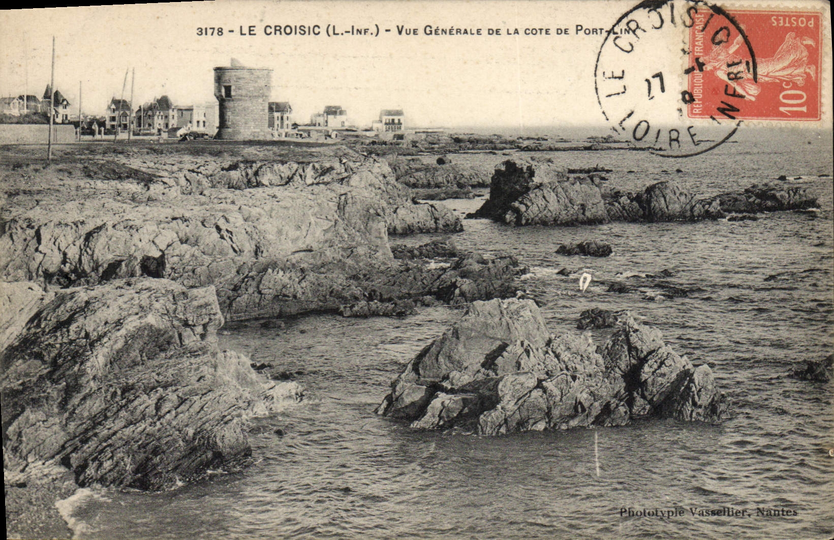 CPA Le Croisic L Inf Vue Generale de la Cote de Port Lin