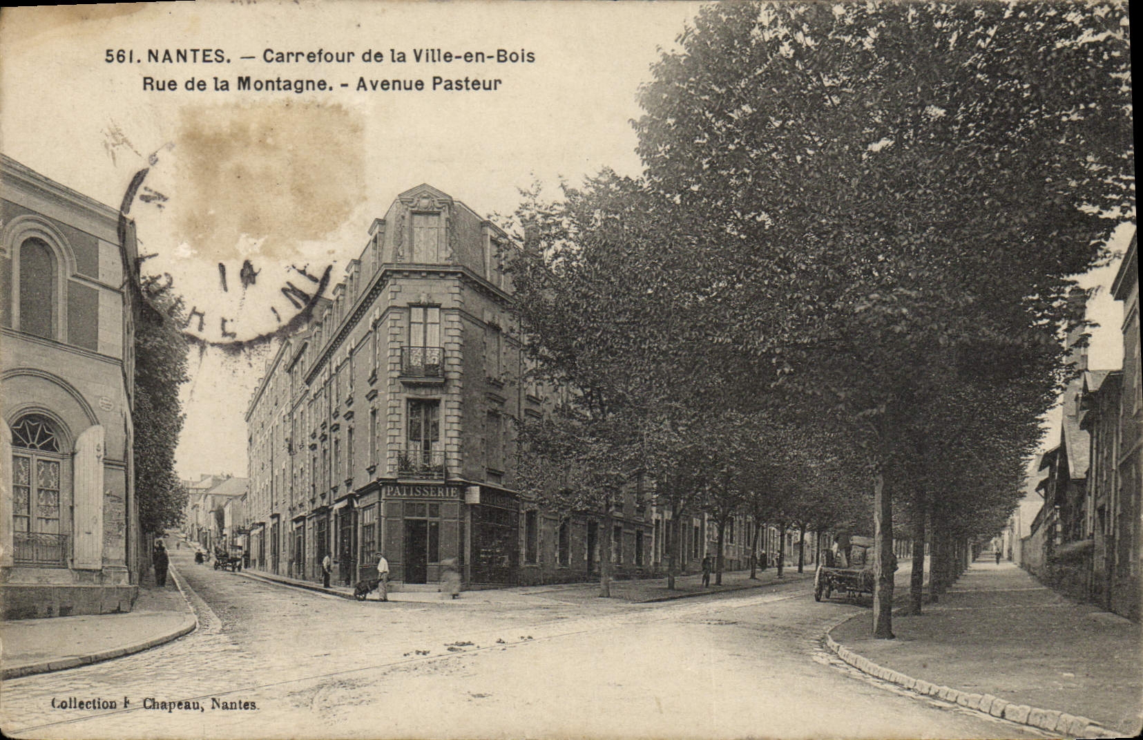 CPA Nantes Carrefour de la Ville en Bois Rue de la Montagne Avenue Pasteur 