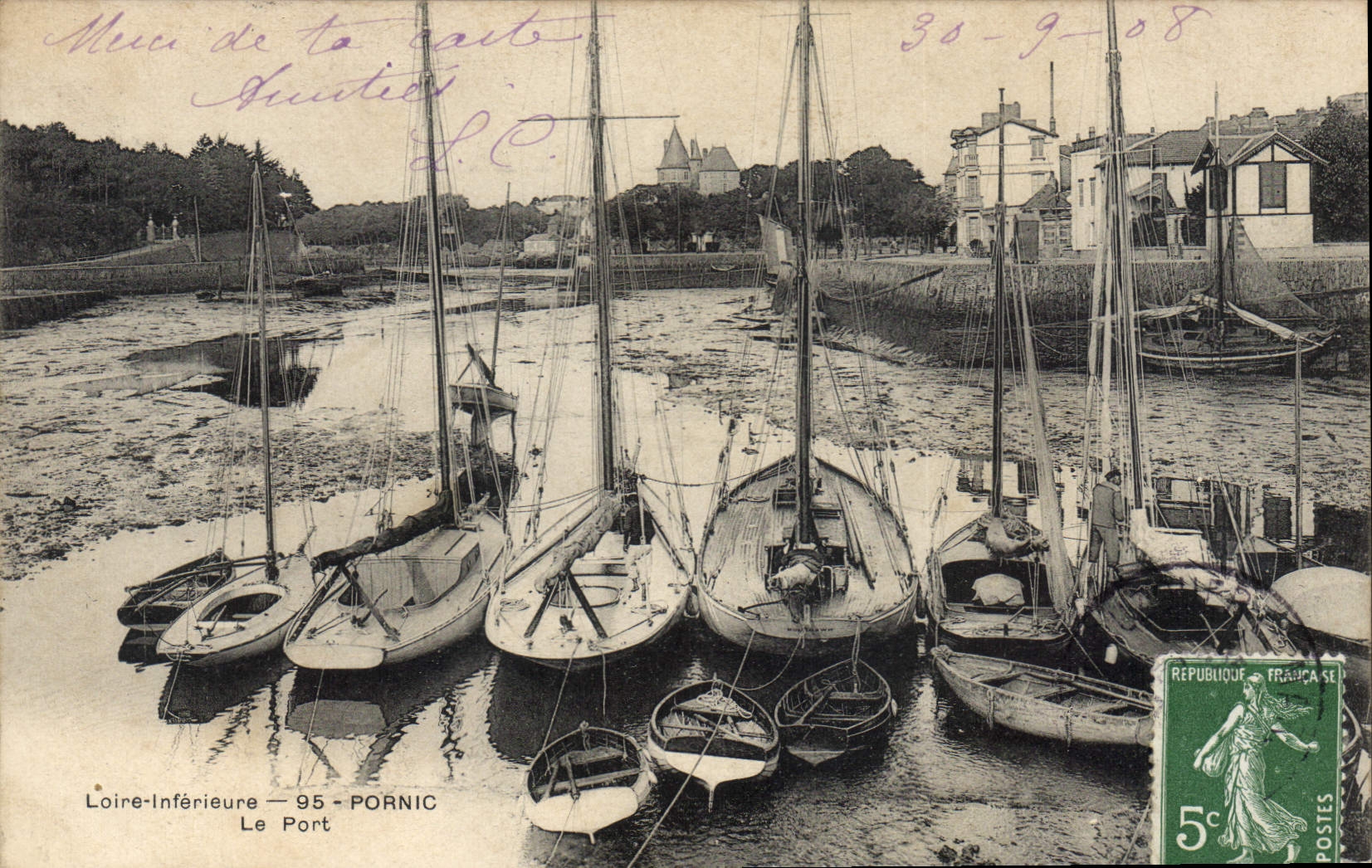 CPA Pornic Loire Inferieure Le Port 