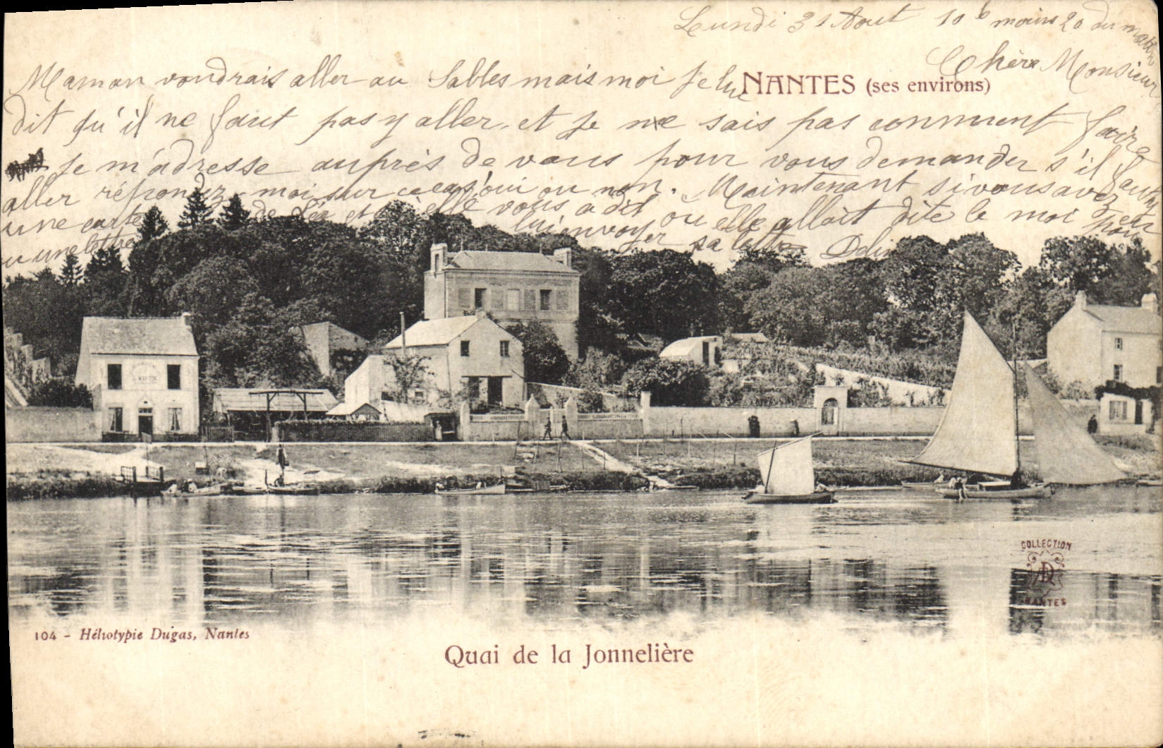 CPA Nantes ses environs Quai de la Jonneliere 