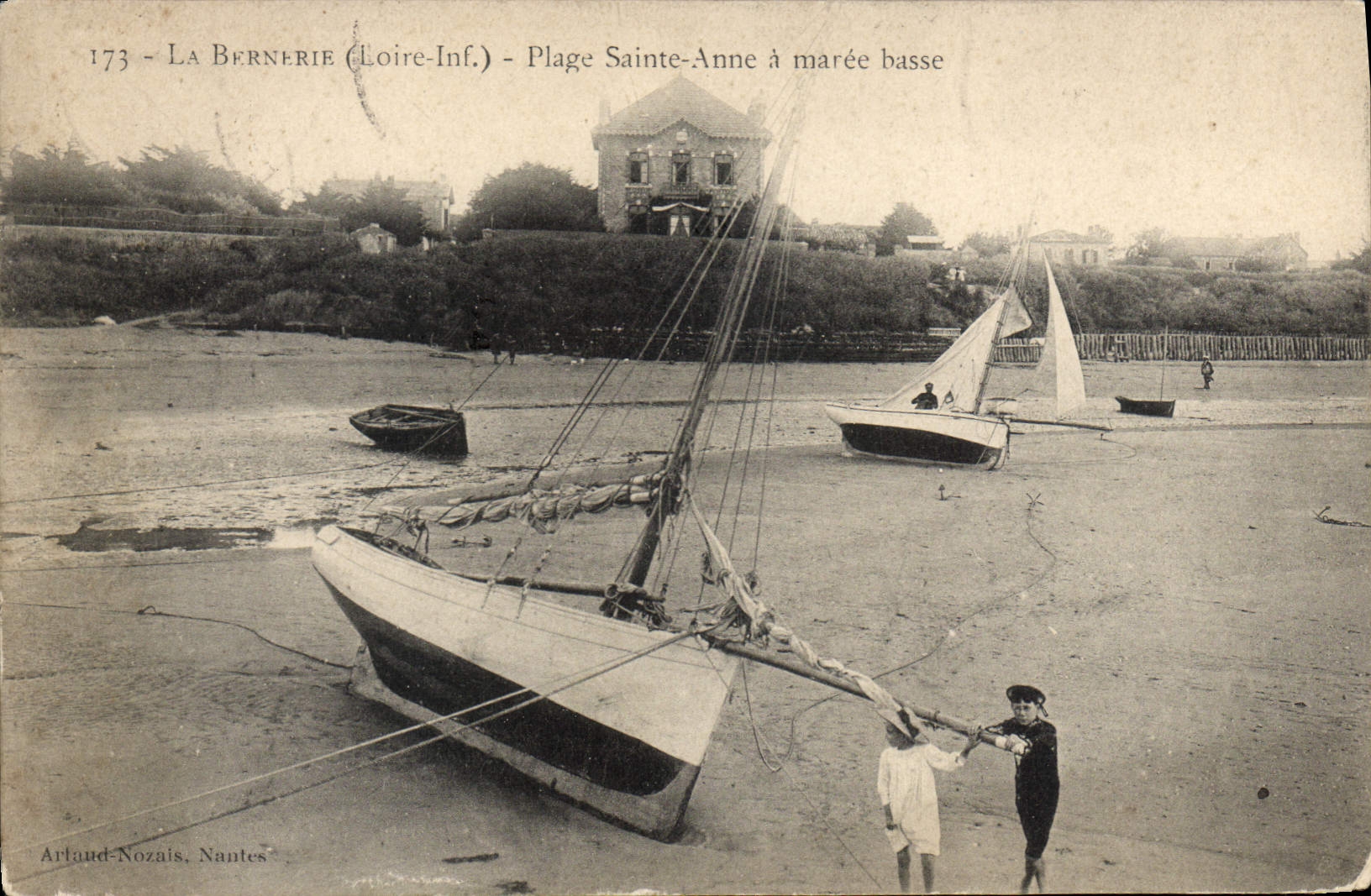 CPA La Bernerie Loire Inf Plage Sainte Anne à maree basse