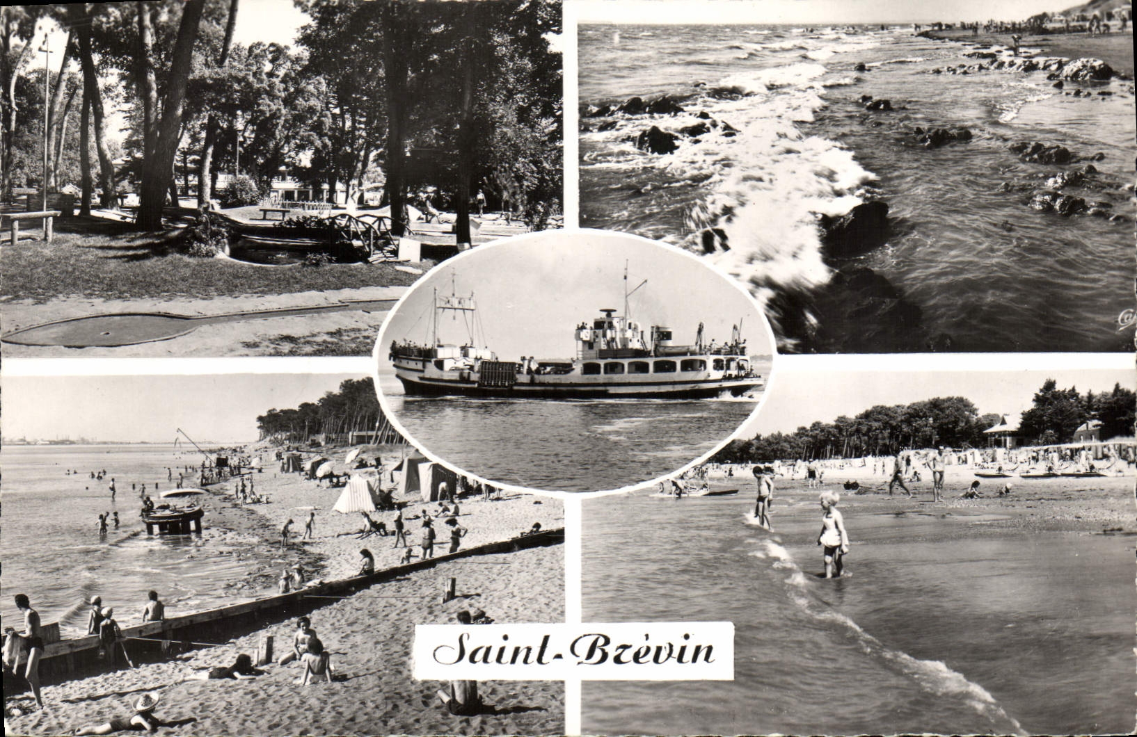 CPA Cote de Jade Saint Brevin Le Golf Miniature Effet de Vagues Le Saint Christophe La Plage et les