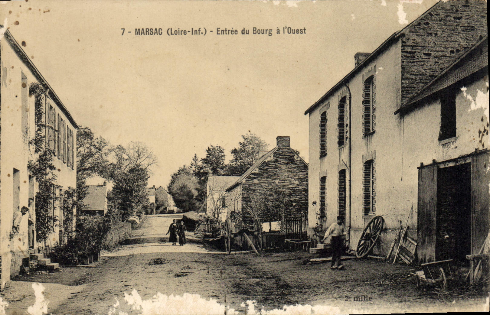 CPA Marsac Loire Inf Entree du Bourg à l'Ouest