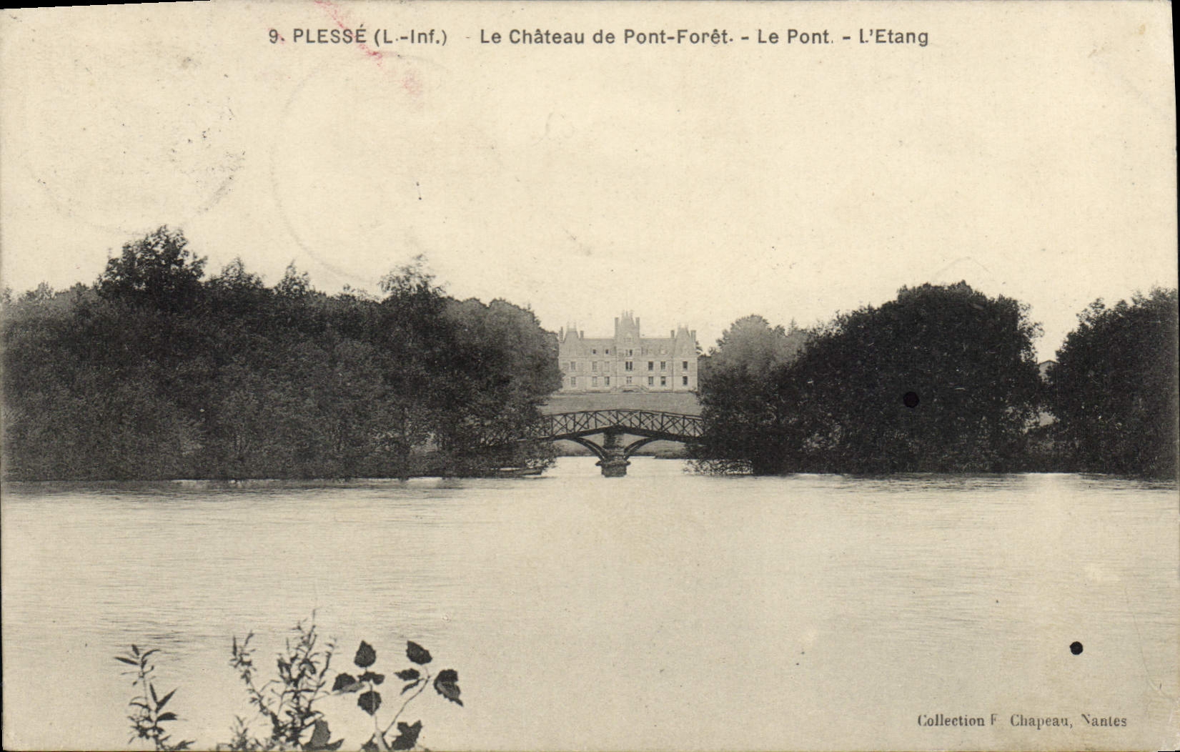 CPA Plesse L Inf Le Chateau de Pont Foret Le Pont l'Etang