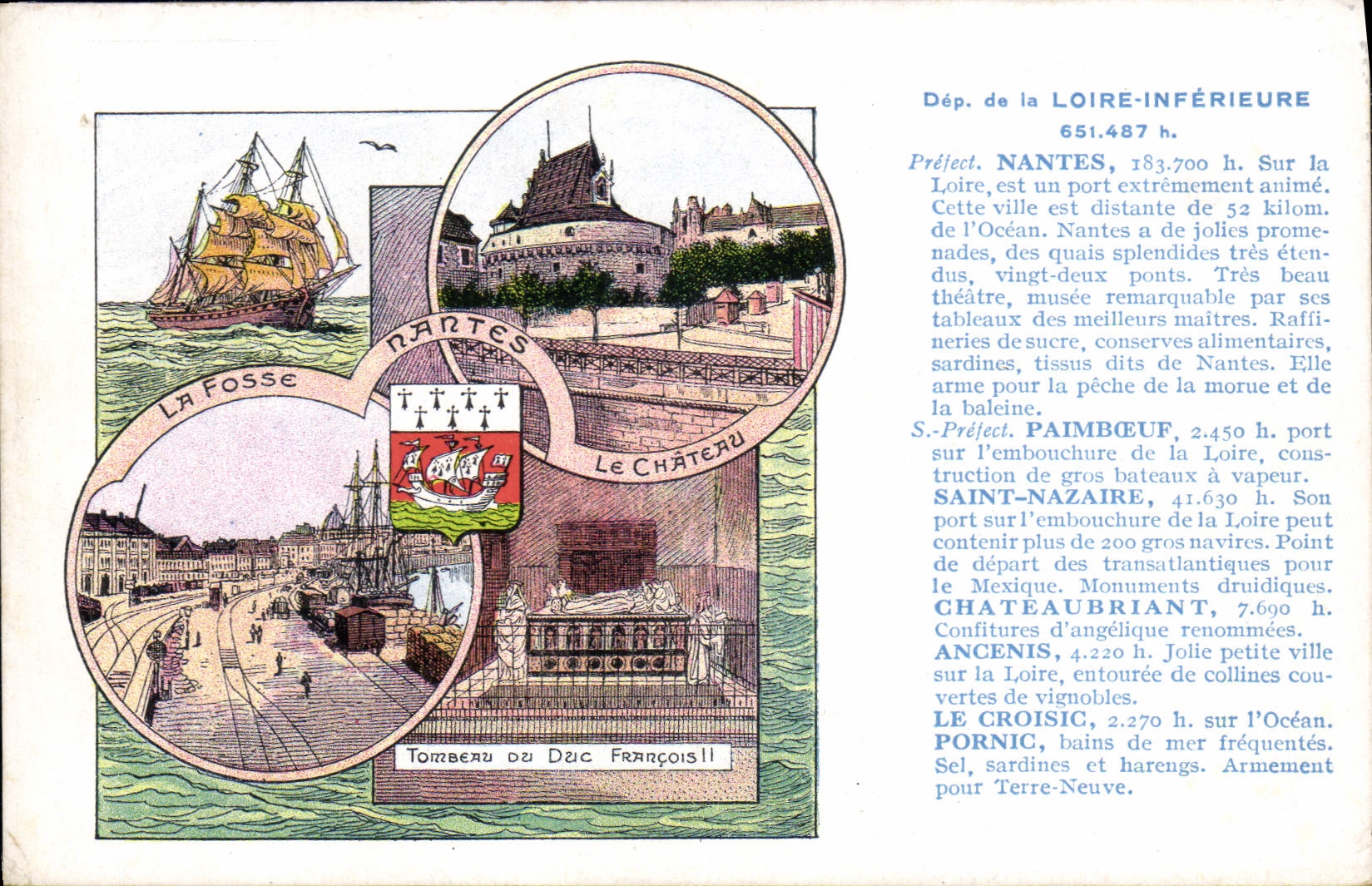 CPA Les Pastilles Valda La Fosse Nantes Francois II