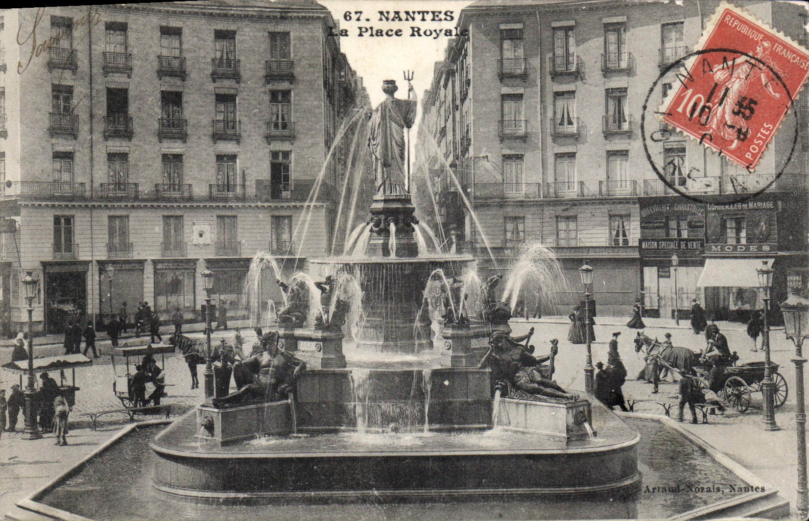 CPA Nantes La Place Royale 