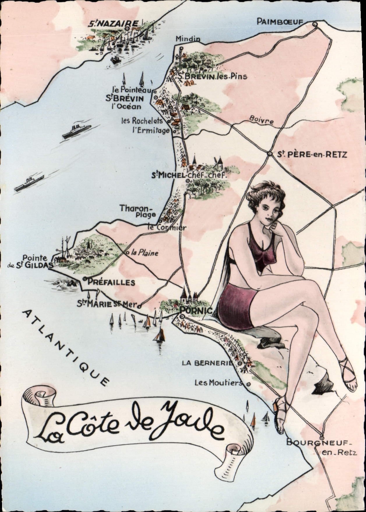 CPSM La Cote de Jade pin-up