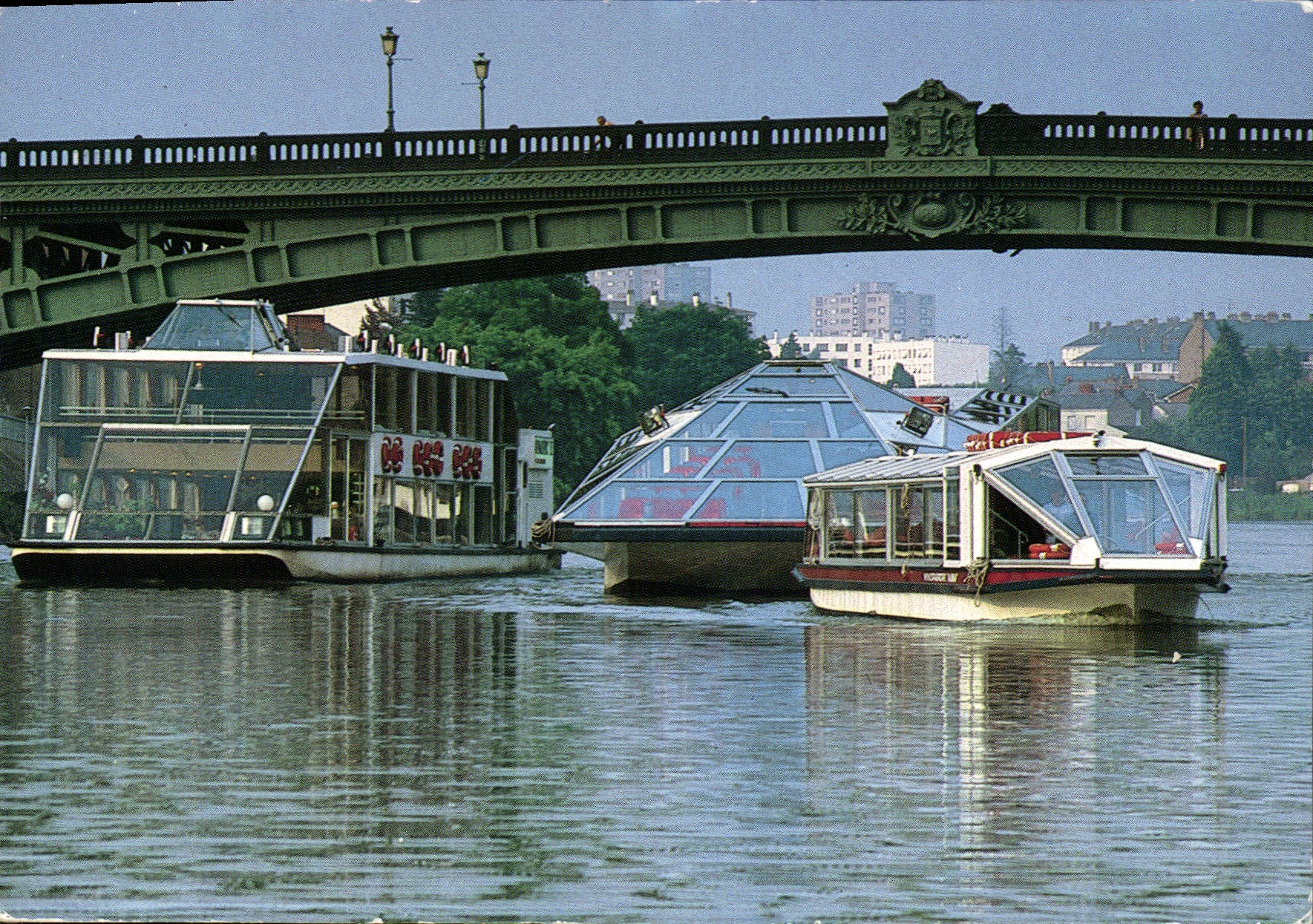 CPSM L'Erdre prestigieuse riviere de France les grands Bateaux de l'erdre tourisme et gastronomie au