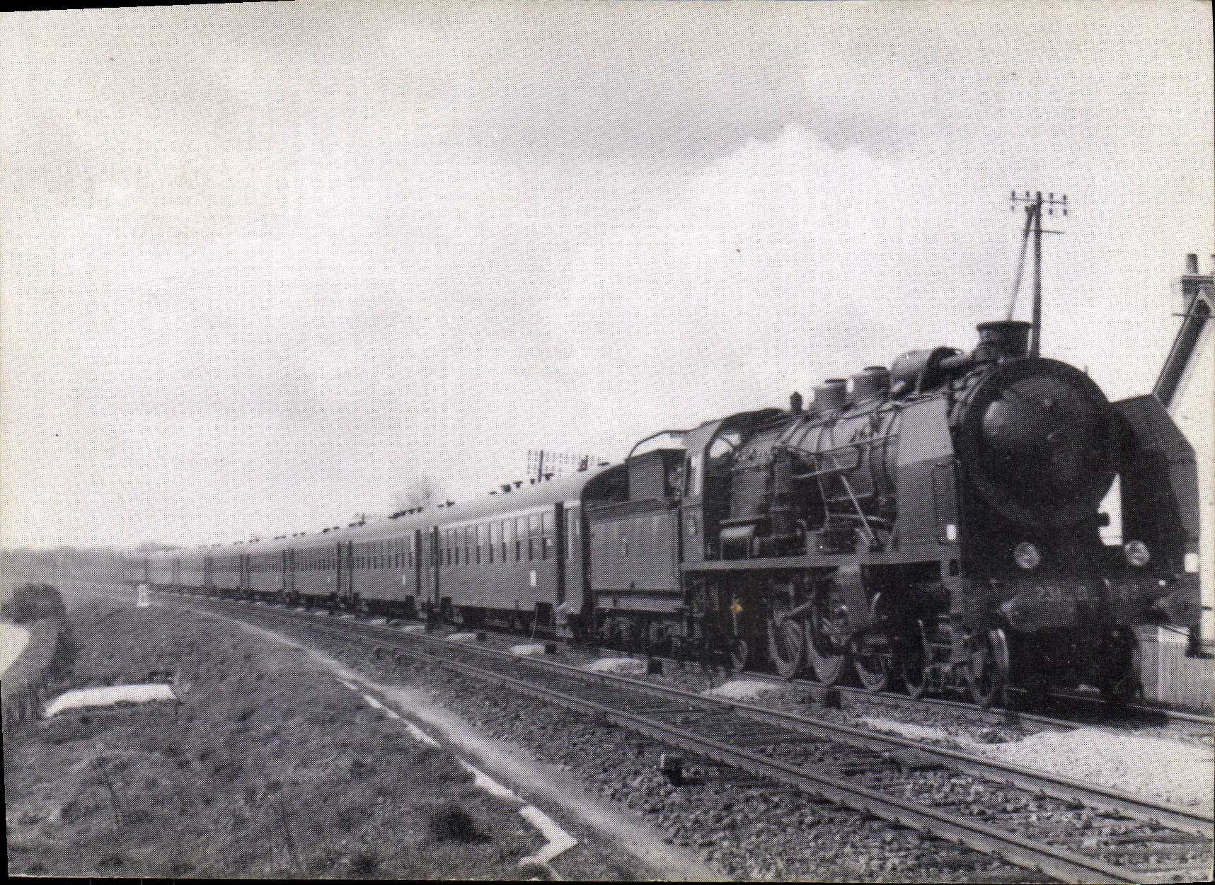 CPSM A Savenay Mars 1967 photo Dahlstrom locomotive 231d683