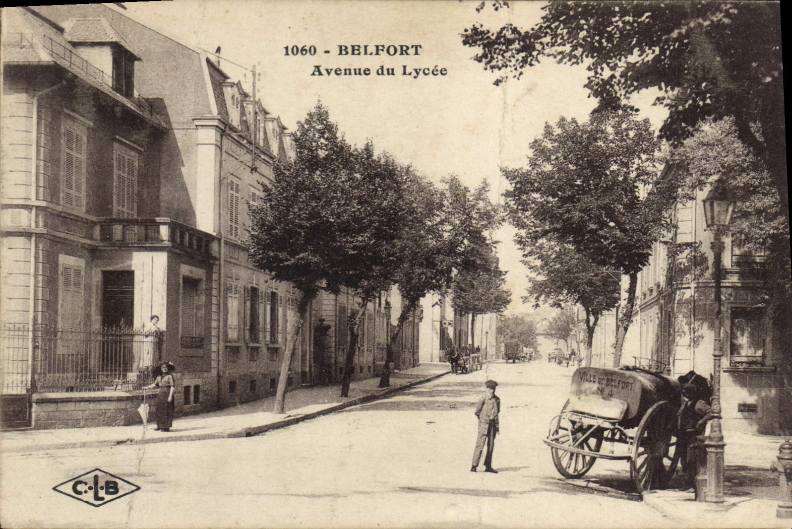 CPA Belfort Avenue de Lycee cantonniers