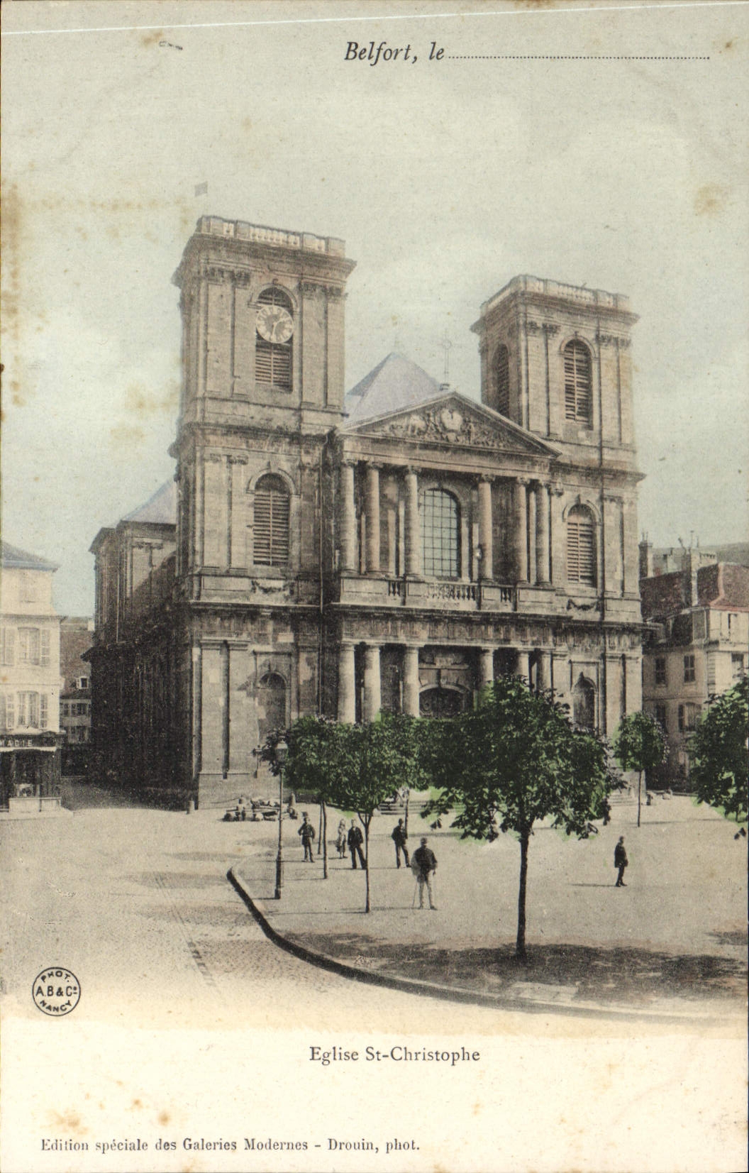 CPA Belfort eglise St Christophe 