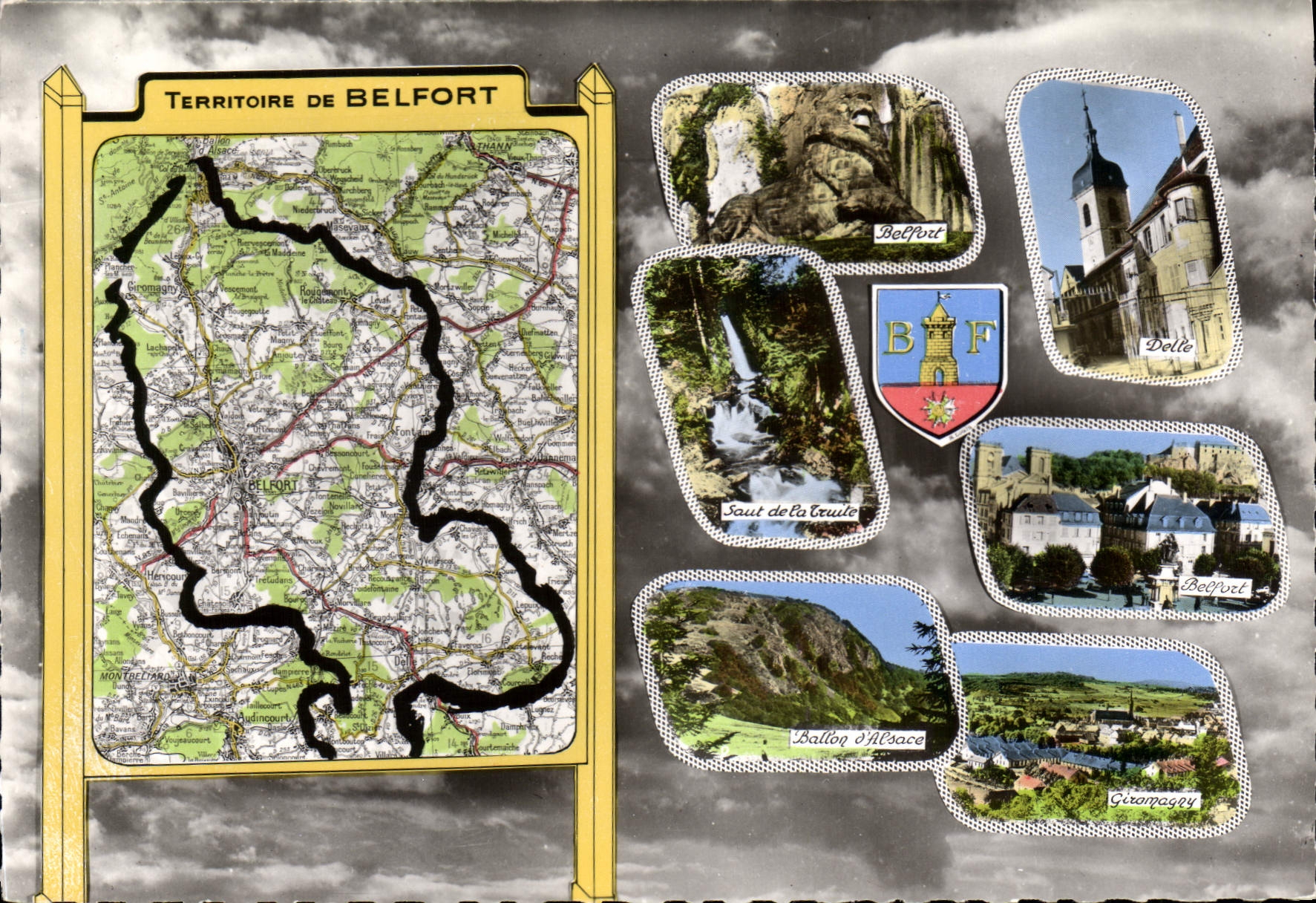 CPSM Territoire plan de Belfort  giromagny