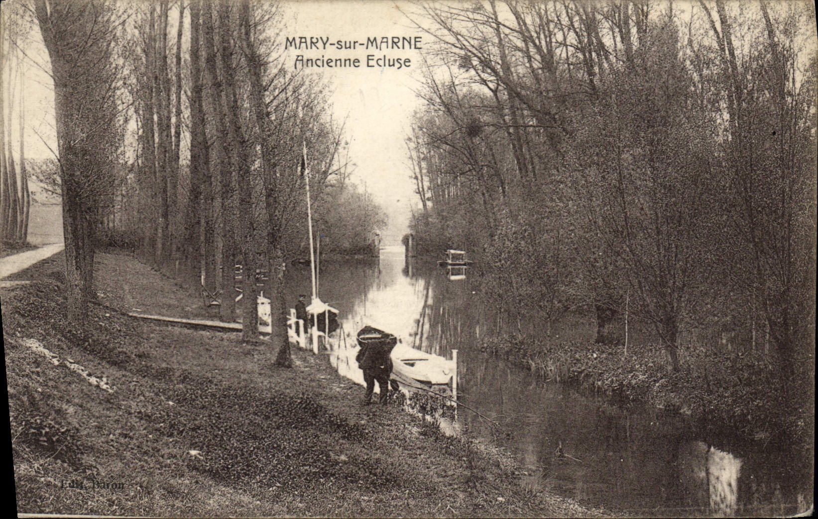 CPA Mary sur Marne ancienne Ecluse