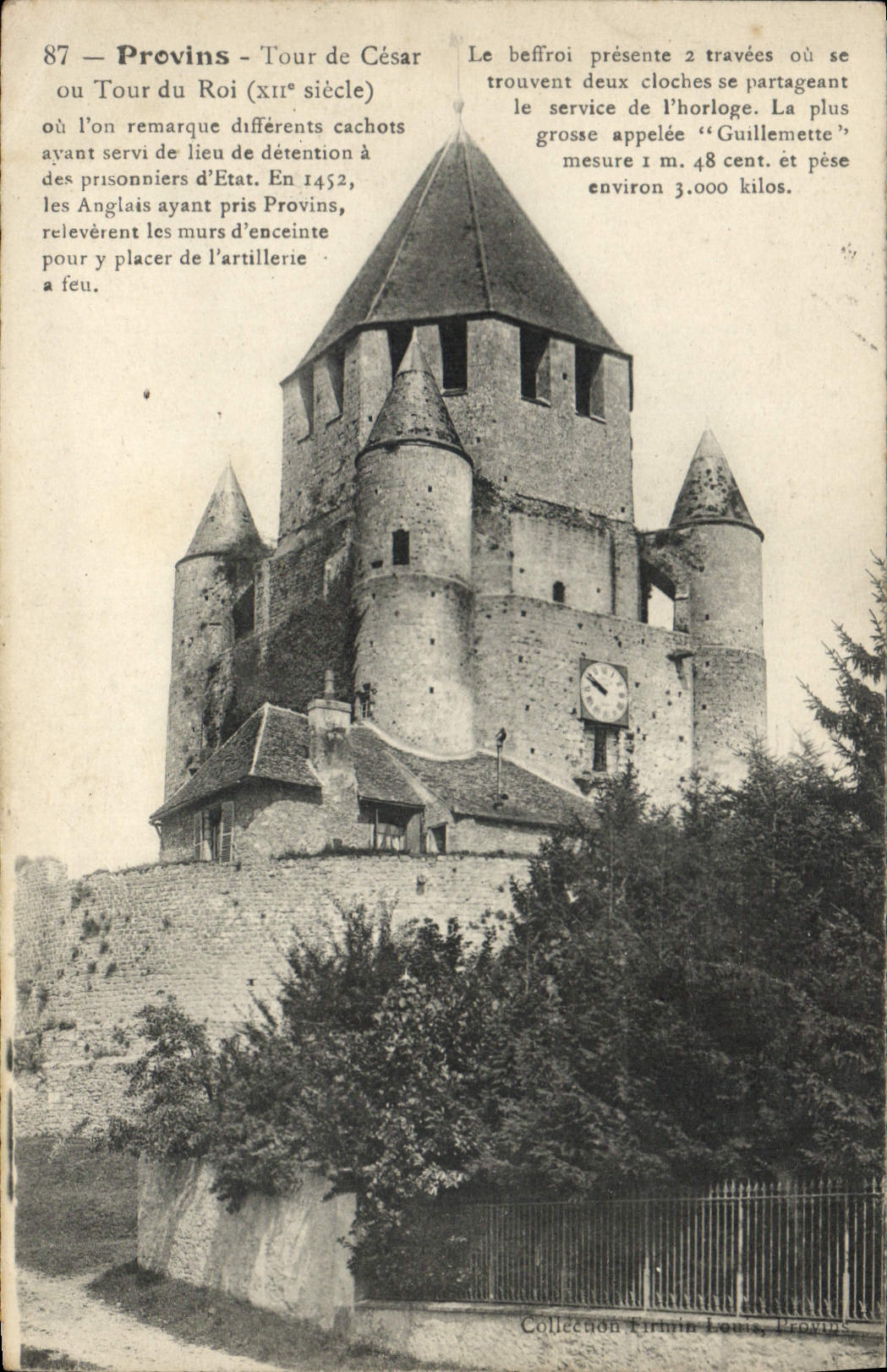 CPA Provins Tour de Cesar on Tour du Roi XII siecle ou l'on remarque differents cachots avant servi 