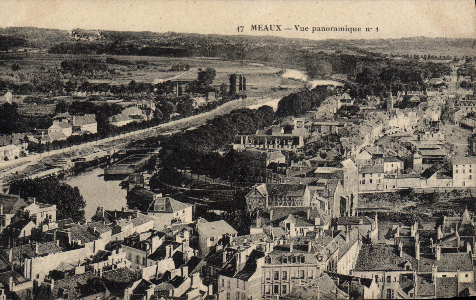 CPA Meaux vue panoramique 