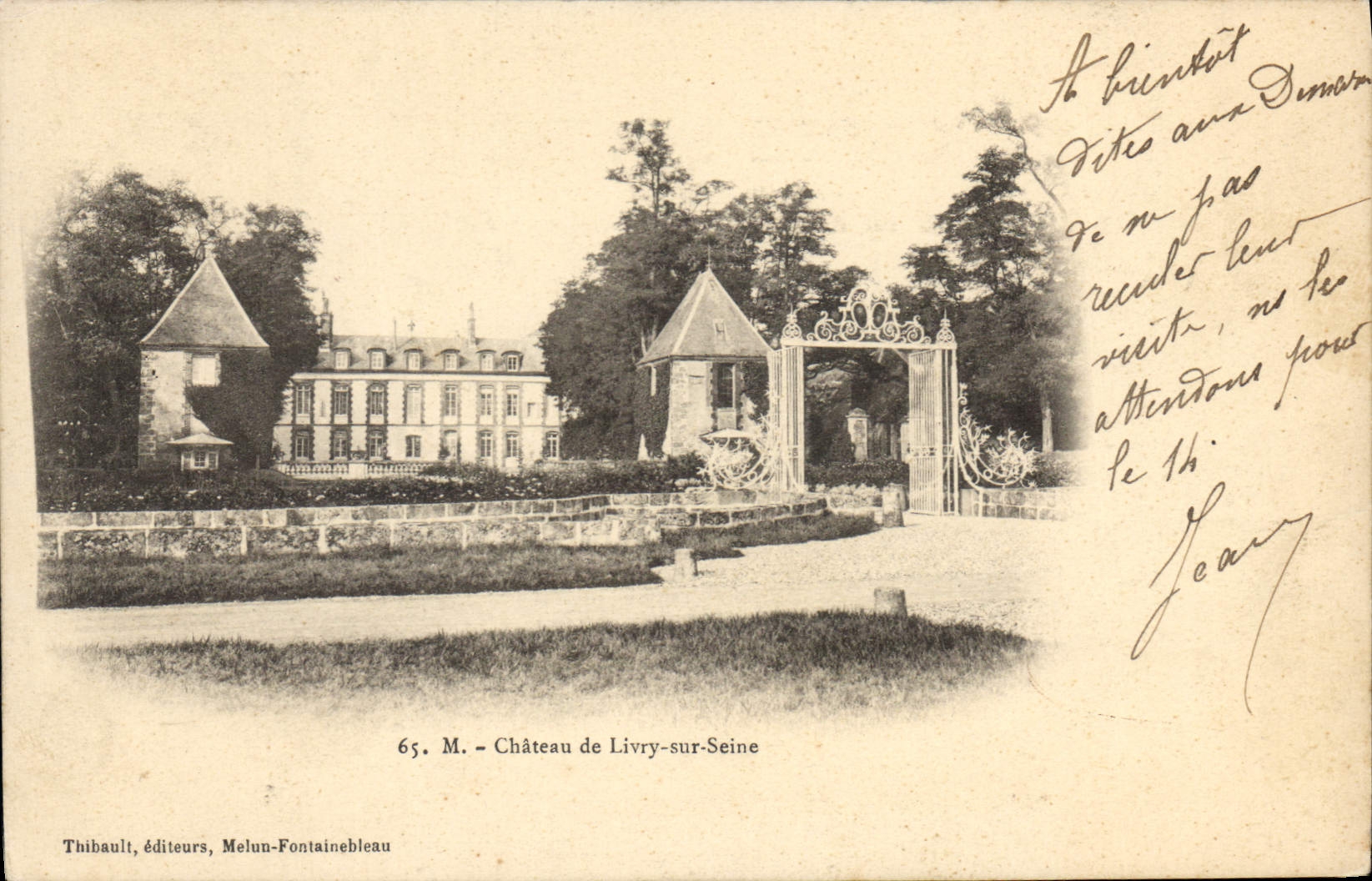 CPA Chateau de Livry sur Seine 