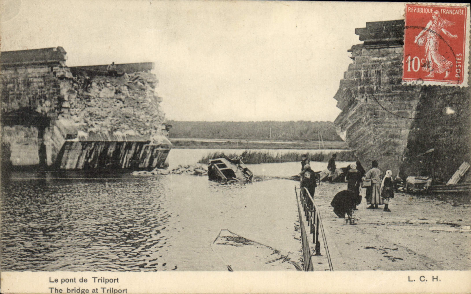 CPA Le pont de Trilport 