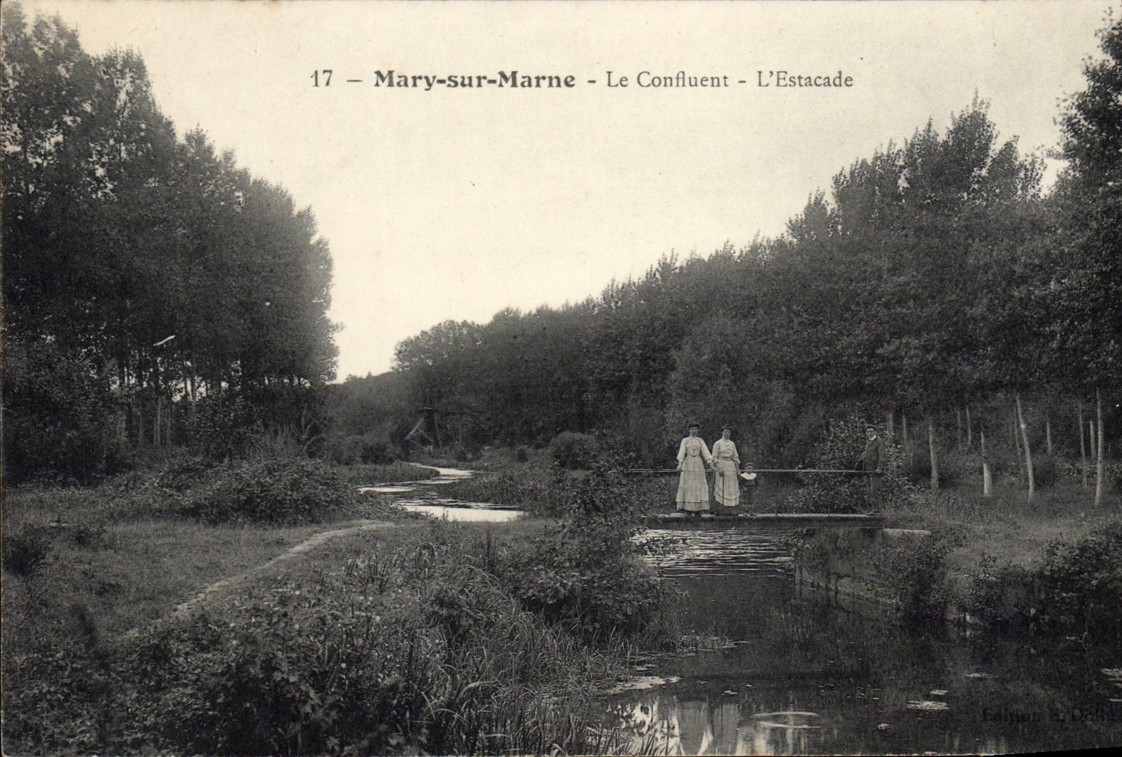 CPA Mary sur Marne Le Confluent l'Estacade 