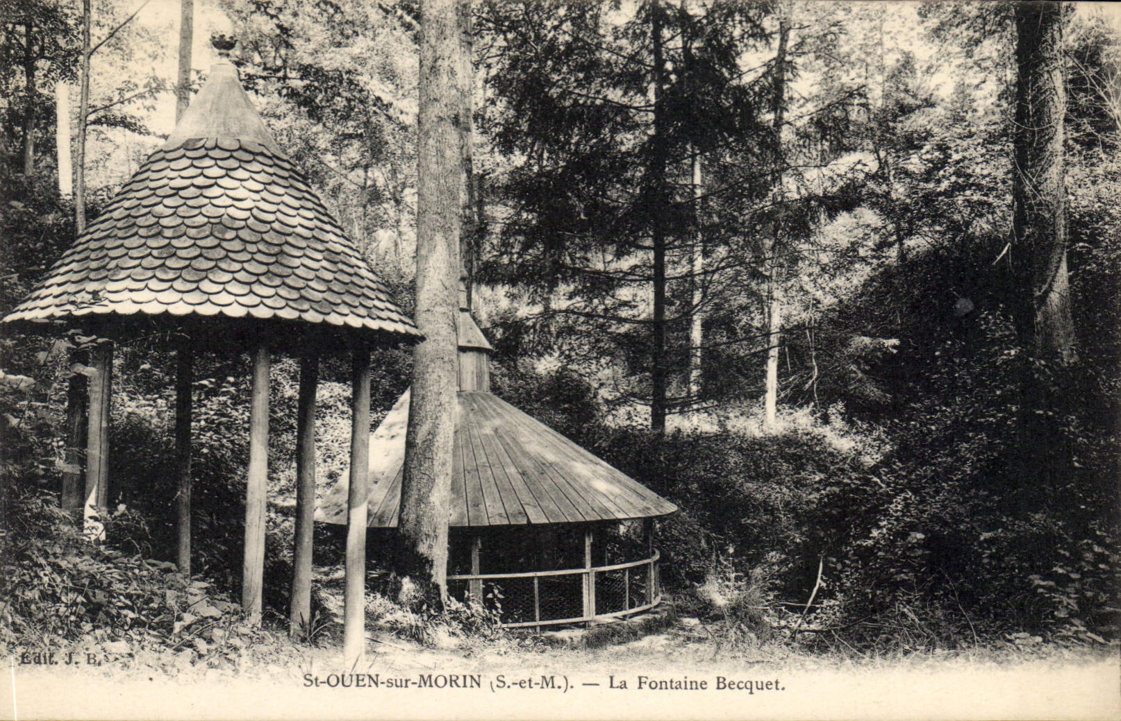 CPA St Ouen sur Morin S et M La Fontaine Becquet 