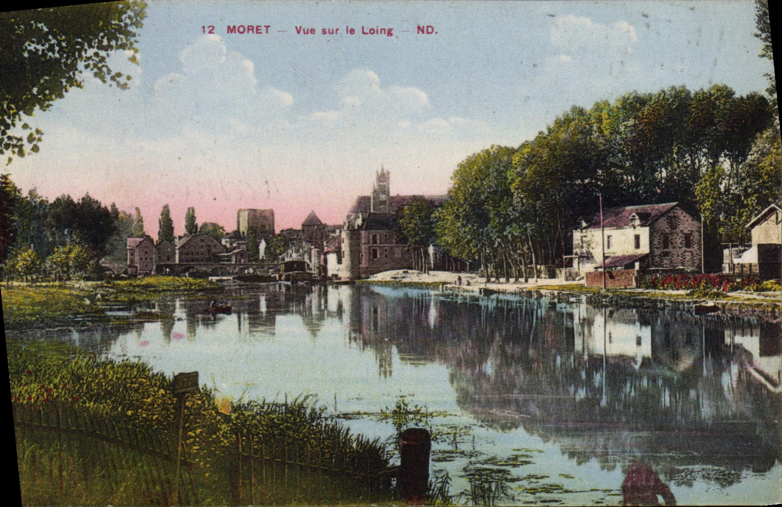 CPA Moret Vue sur le Loing 