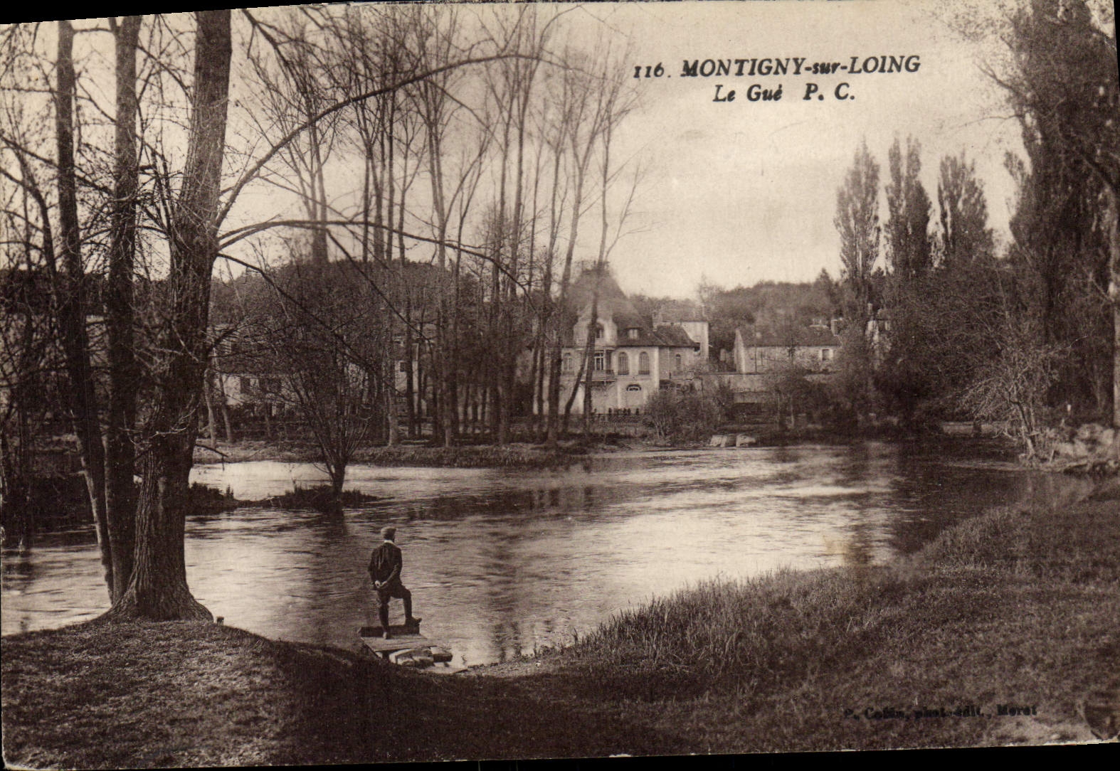 CPA Montigny sur Loing  rivière