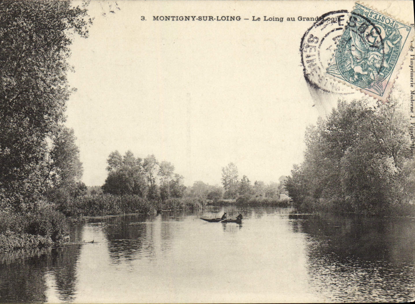 CPA Montigny sur Loing Le Loing le loing au grand logis