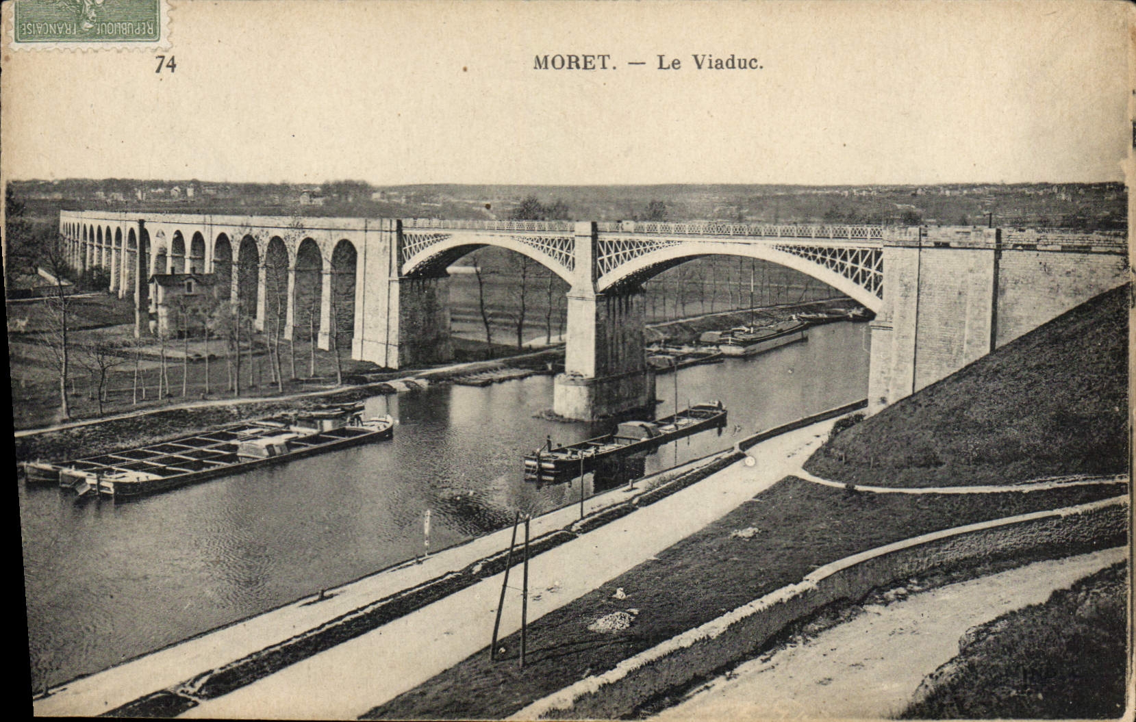 CPA Moret le Viaduc 