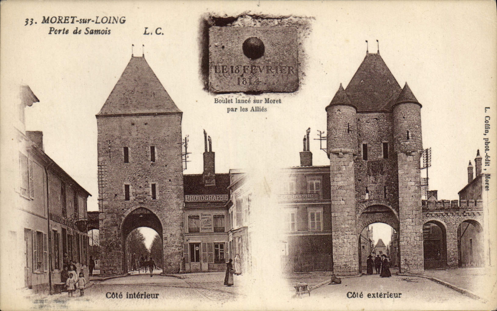 CPA Moret sur Loing Porte de Samois