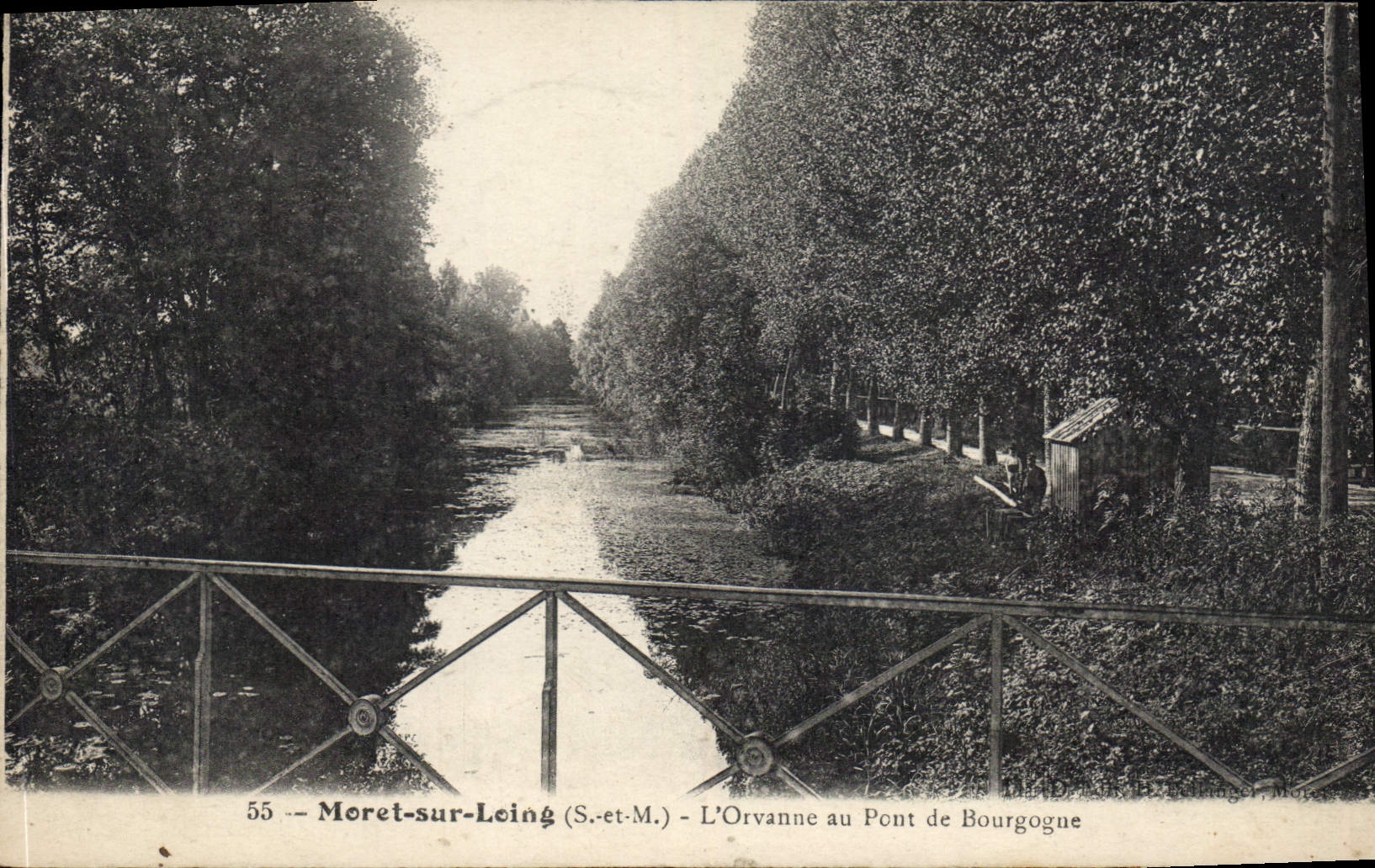 CPA Moret sur Loing S et M L'Orvanne au Pont de Bourgogne