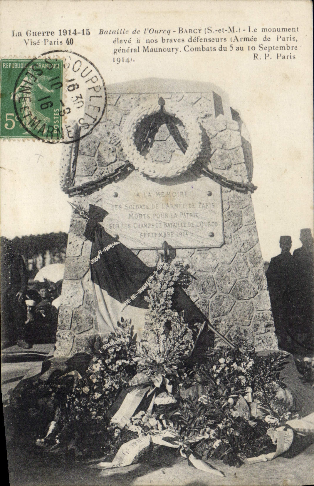 CPA La Guerre Vise Paris Barcy S et M bataille de l'ourcq