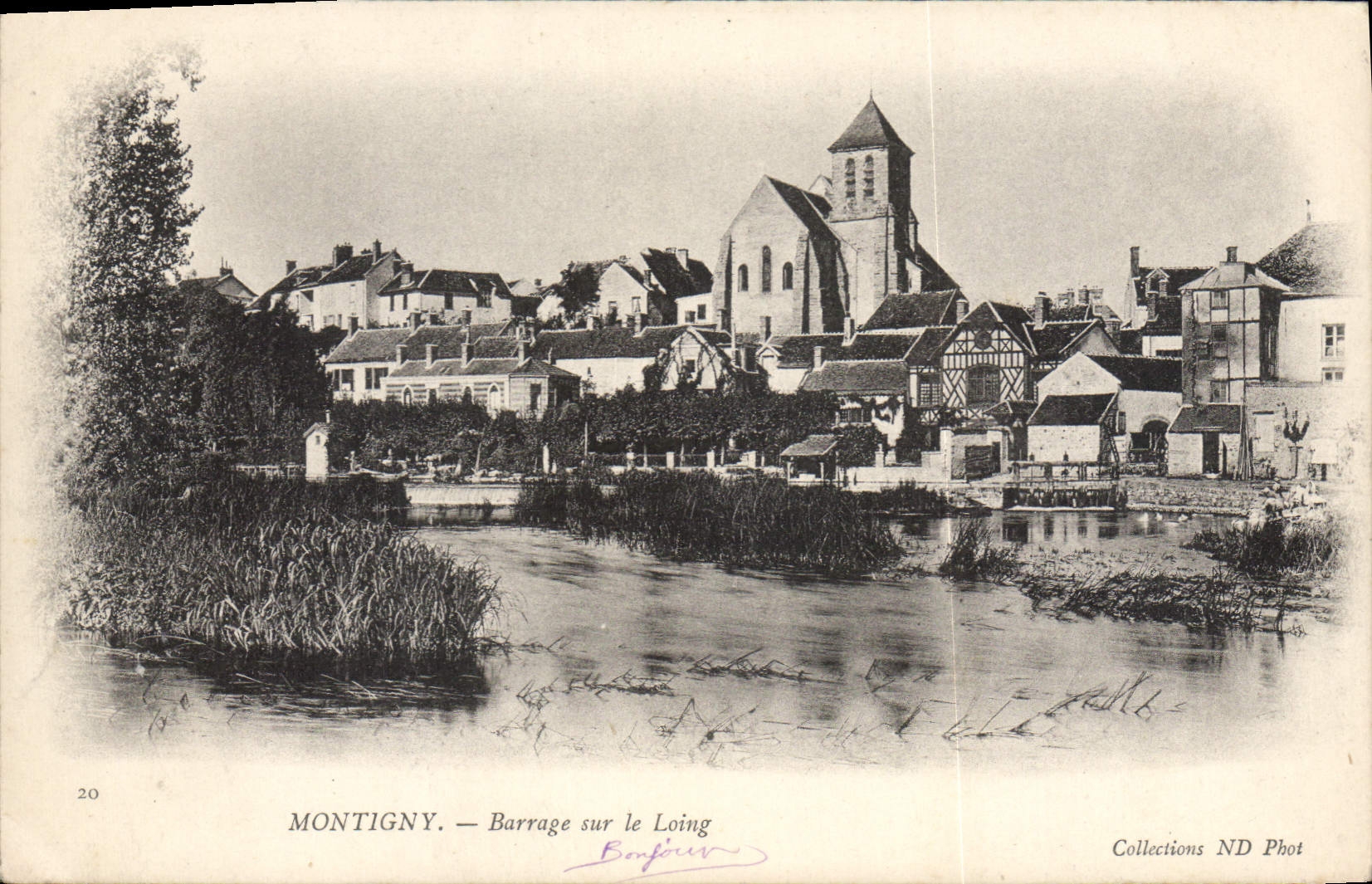 CPA Montigny Barrage sur le Loing 