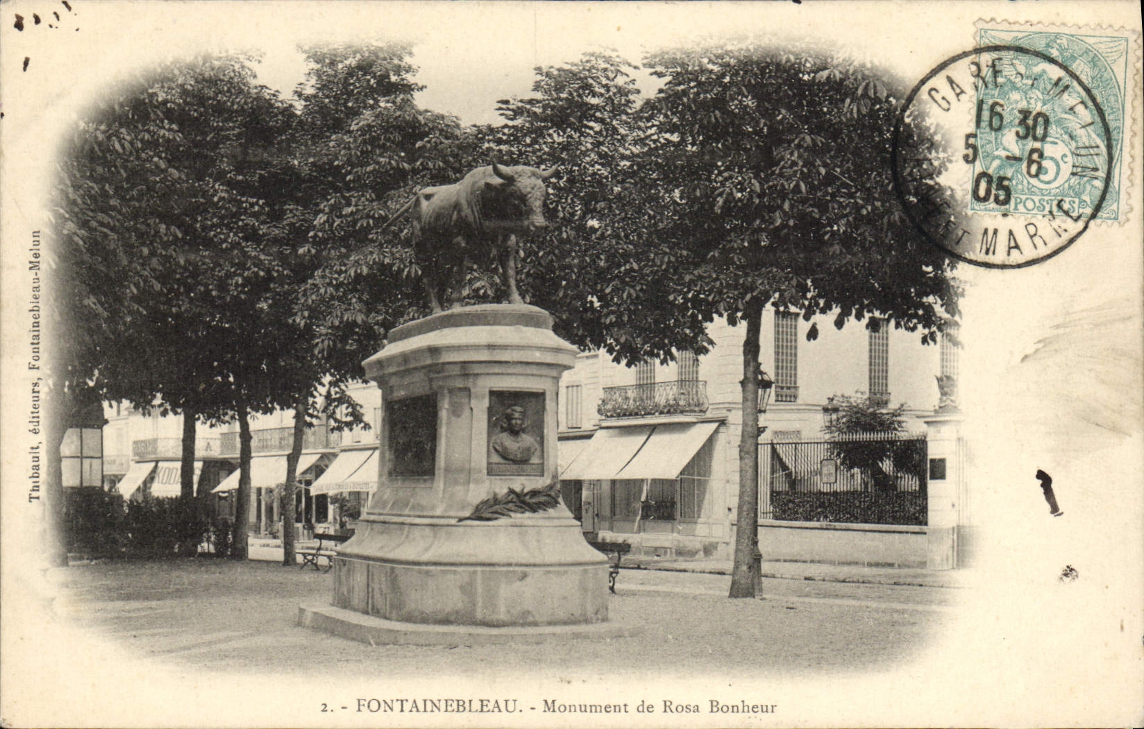 CPA Fontainbleau Monument de Rosa Bonheur
