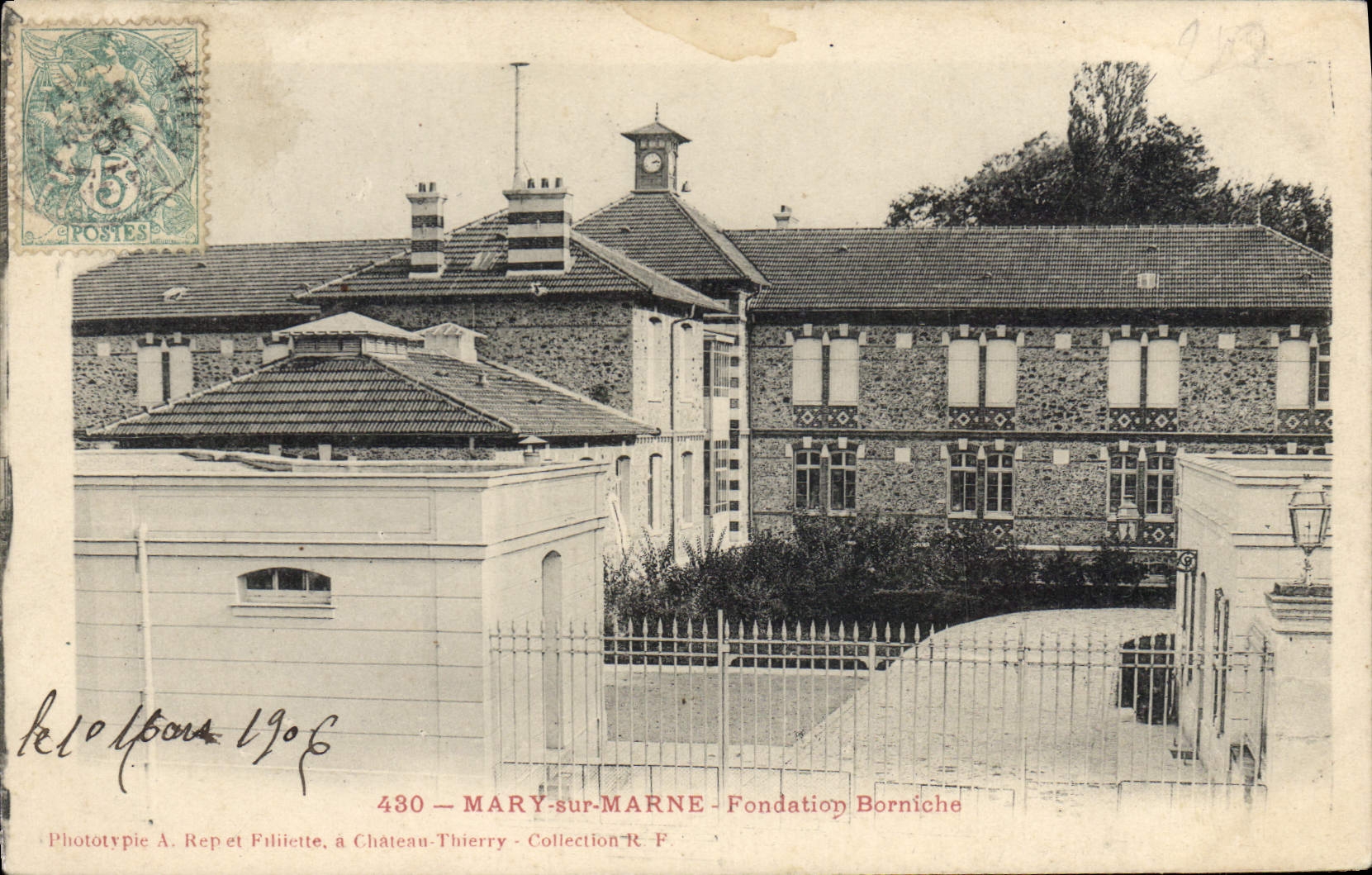 CPA Mary sur Marne Fondation Borniche 
