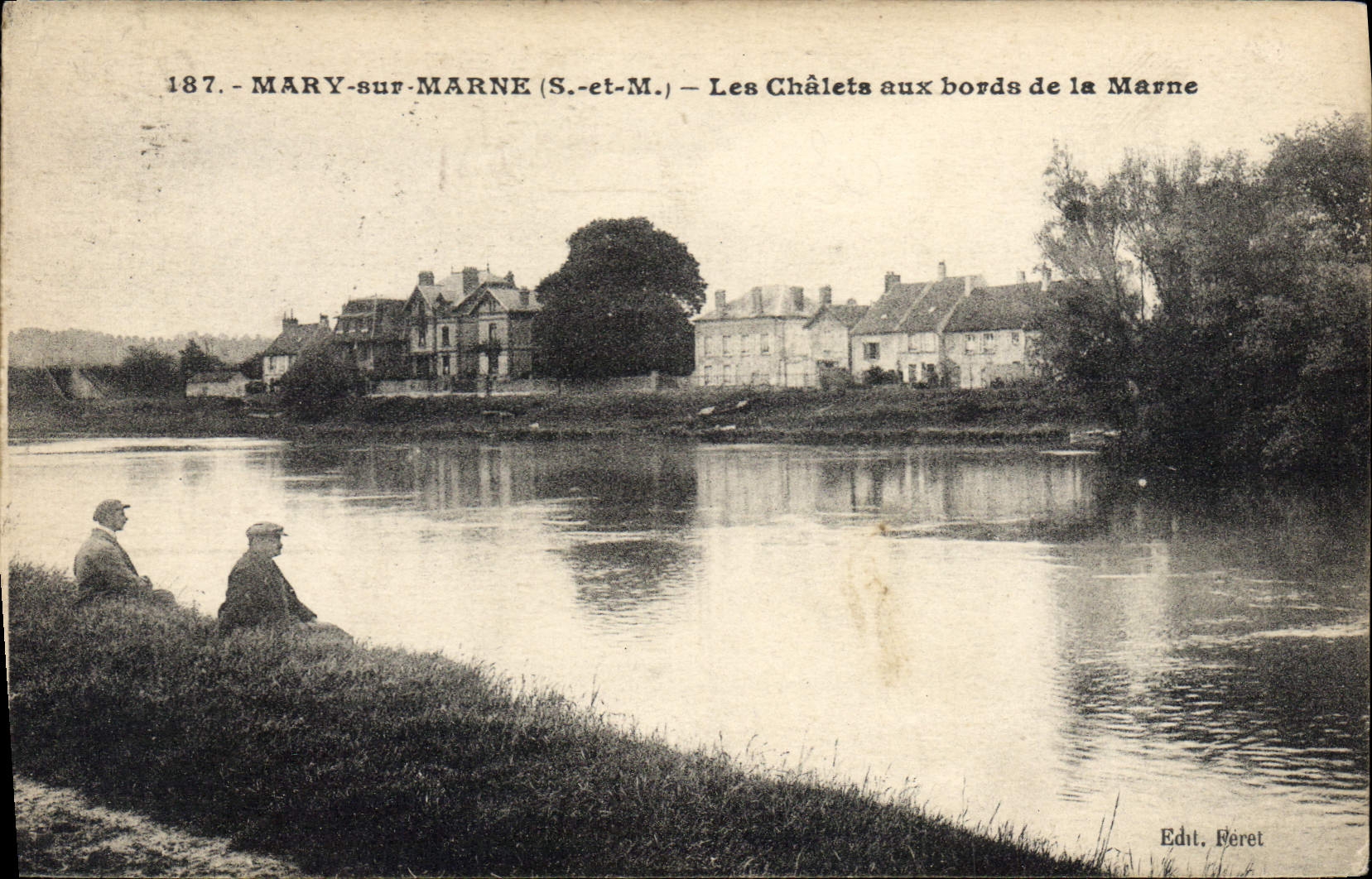 CPA Mary sur Marne S et M Les Chalets aux bords de la Marne 