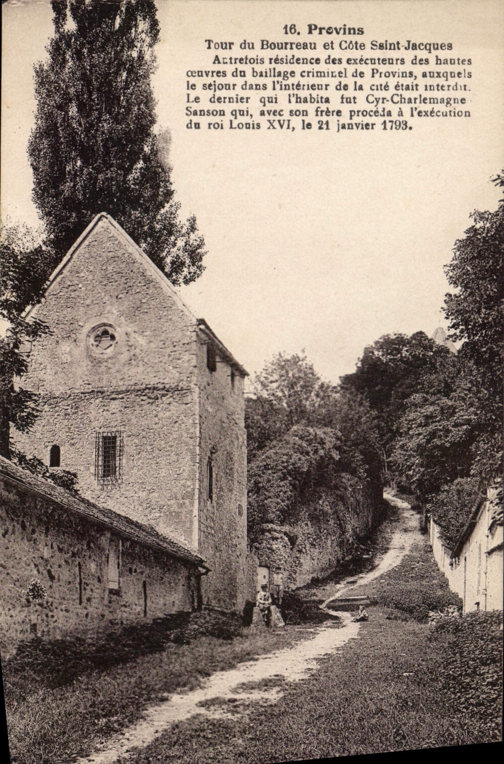 CPA Provins Tour du Bourreau et Cote Saint Jacques