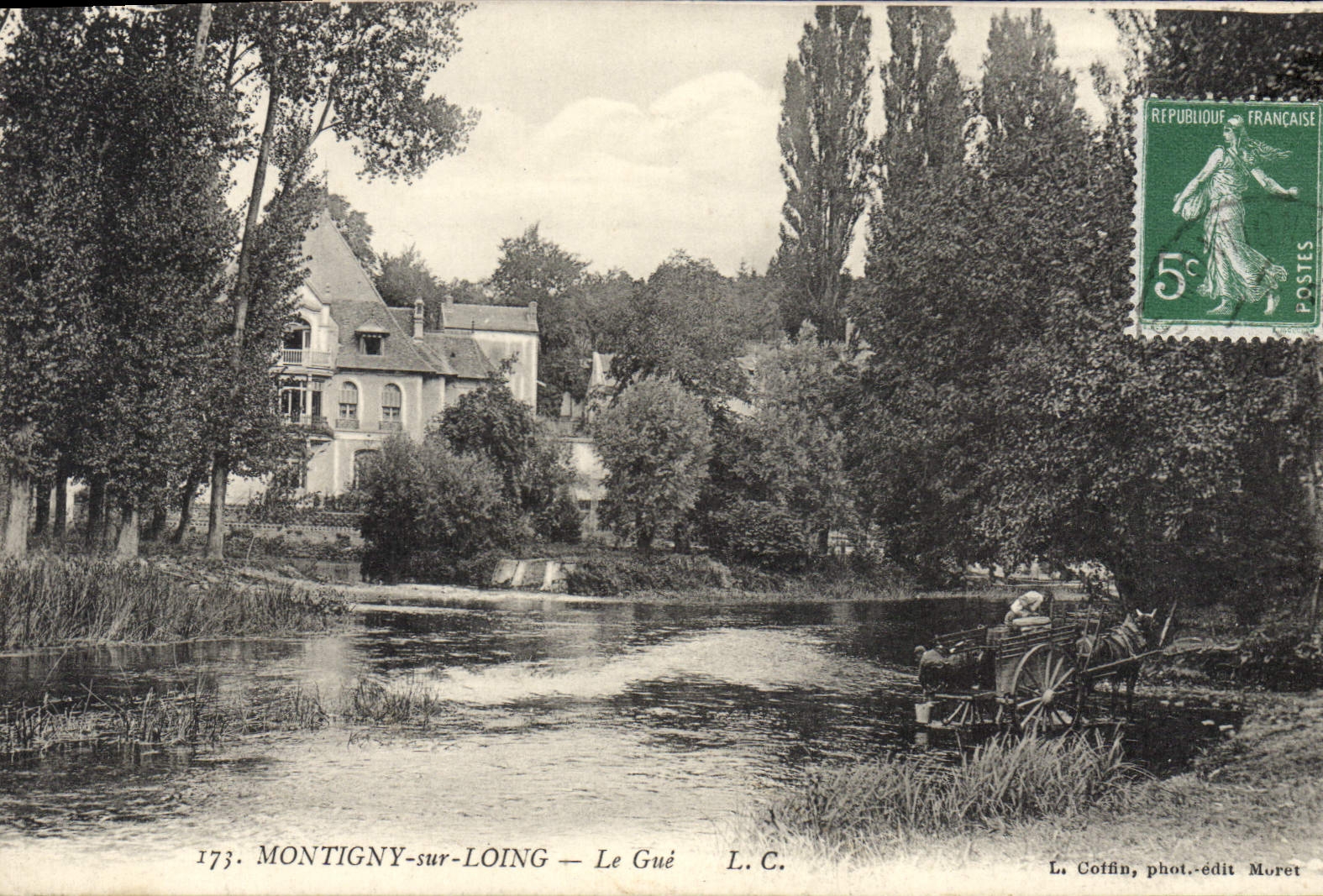 CPA Montigny sur Loing Le Gue