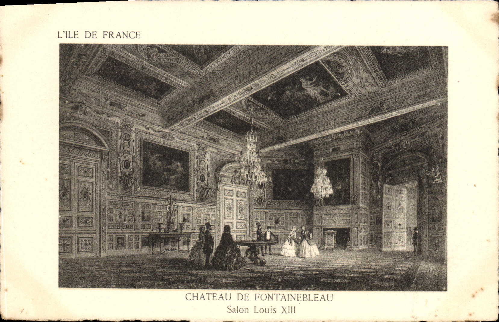 CPA Chateau de Fontainebleau Salon Louis XIII