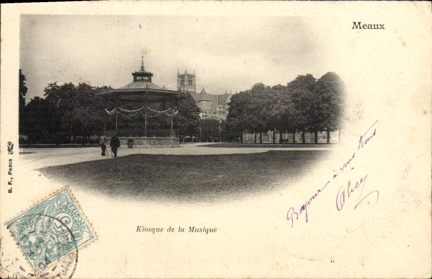 CPA Meaux Kiosque de la Musique