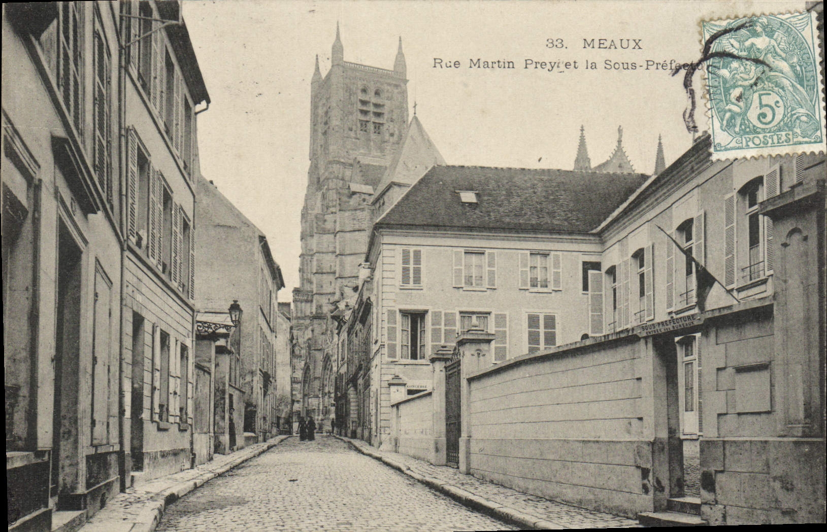 CPA Meaux Rue Martin Prey et ka Sous Prefecture