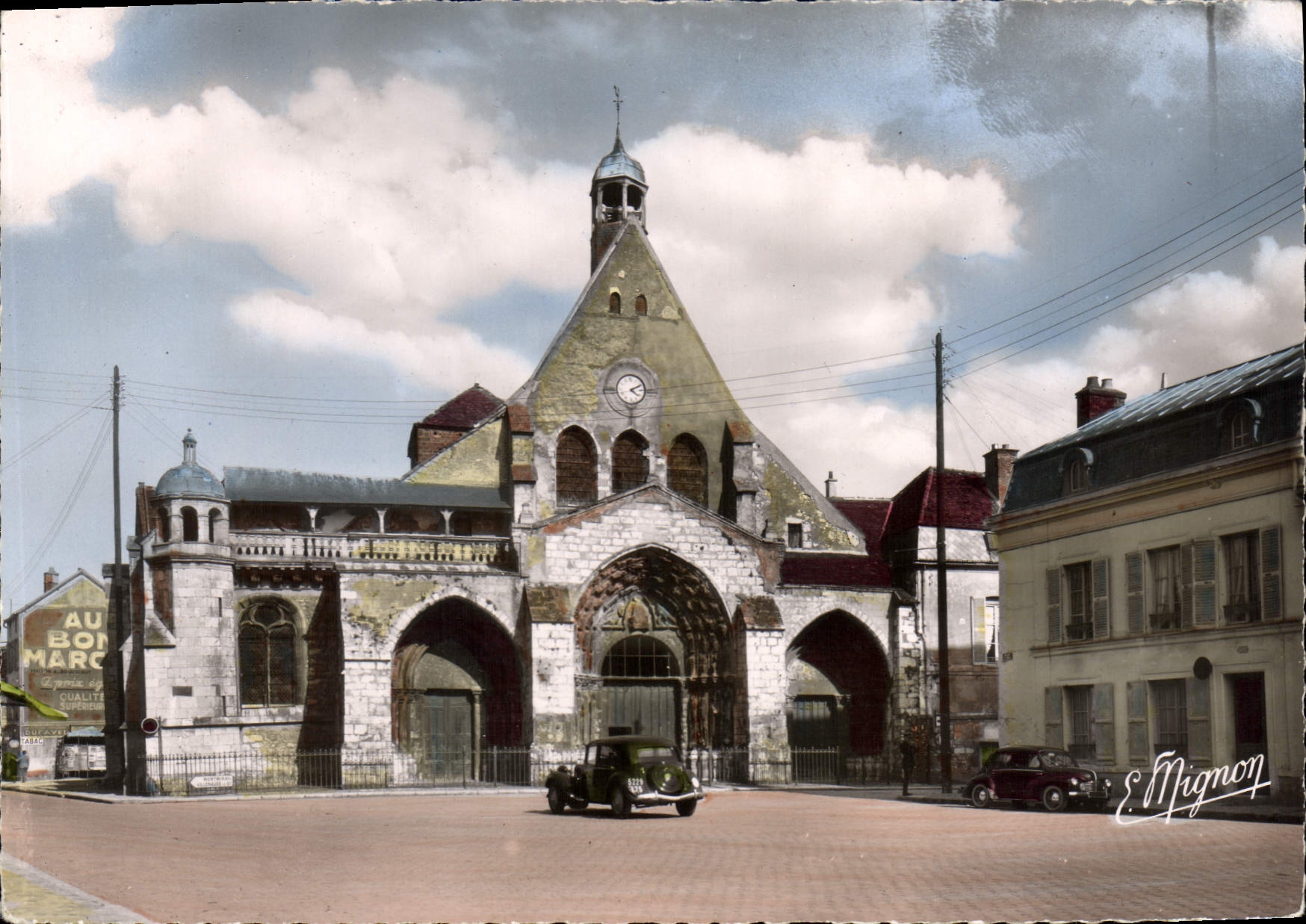CPSM Provins (S et M) L'Eglise Saint Ayoul
