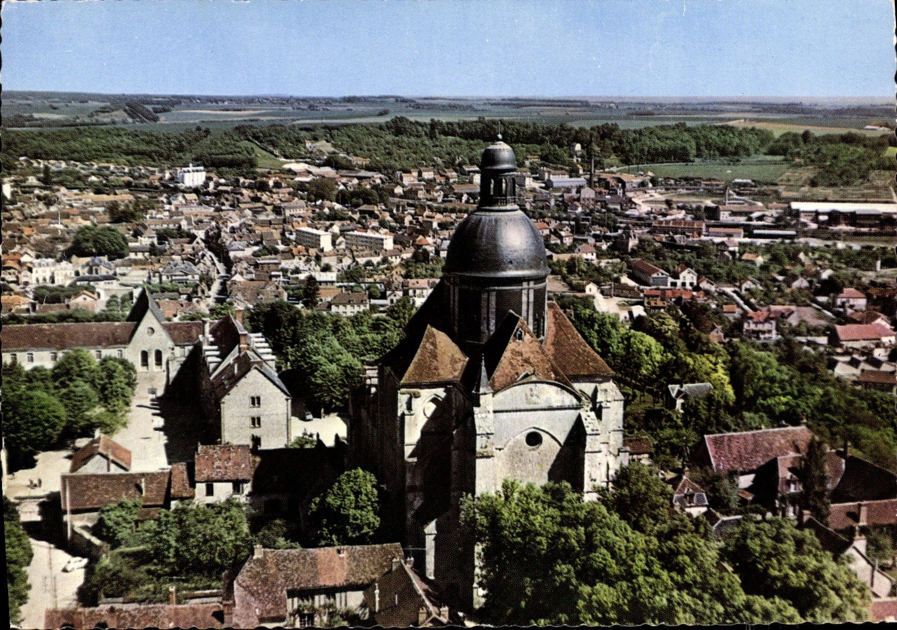 CPSM Provins (Seine et Marne) L'Eglise St Quiriace