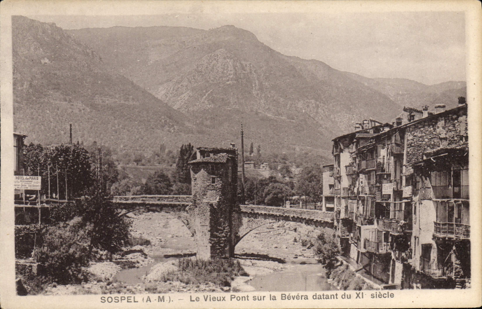 CPA Sospel (A M) Le Vieux Pont sur la Bevera datant du XI siecle