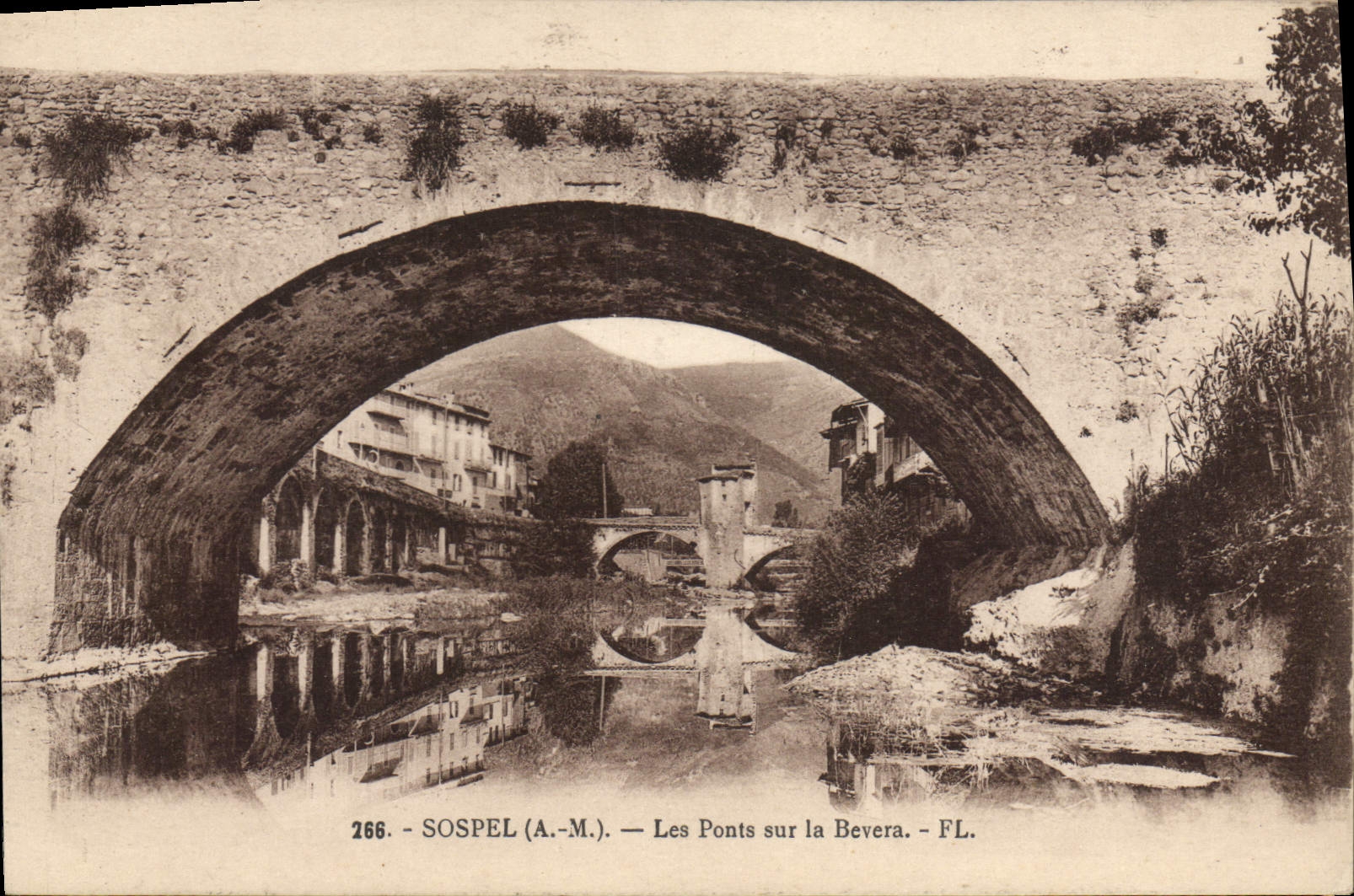CPA Sospel (A M) Les Ponts sur le Bevera