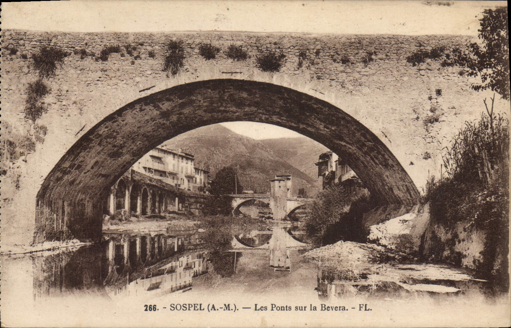 CPA Sospel (A M) Les Ponts sur La Bevera