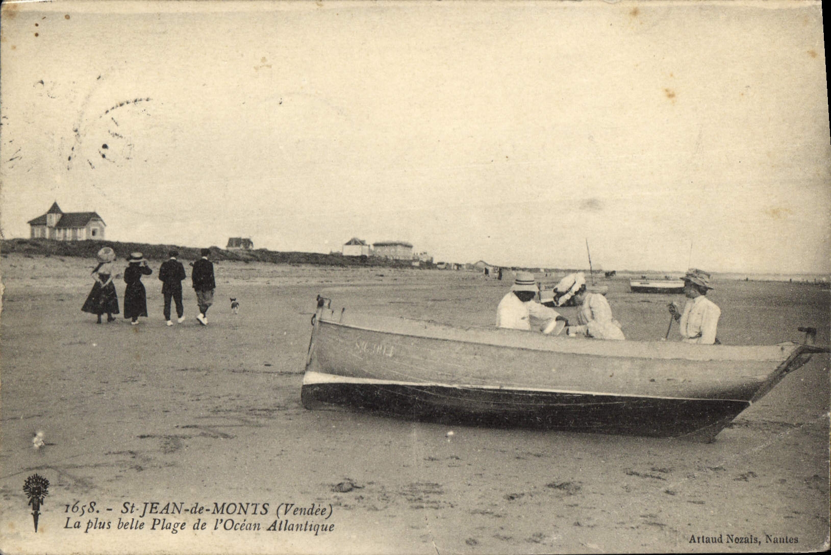 CPA St Jean de Monts (Vendee) La plus belle Plage de l'Ocean Atlantique