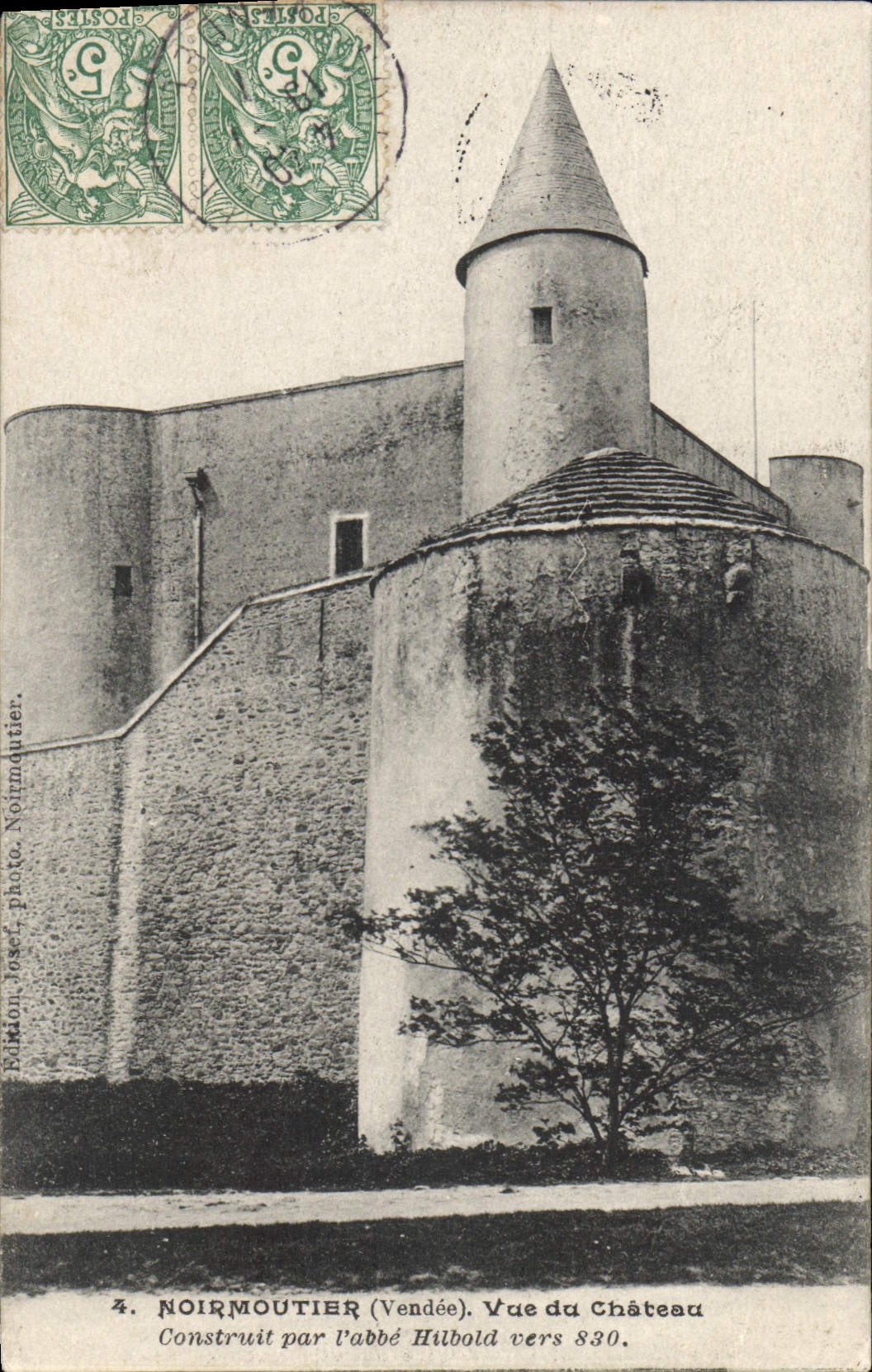 CPA Noirmoutier (Vendee) Vue du Chateau
