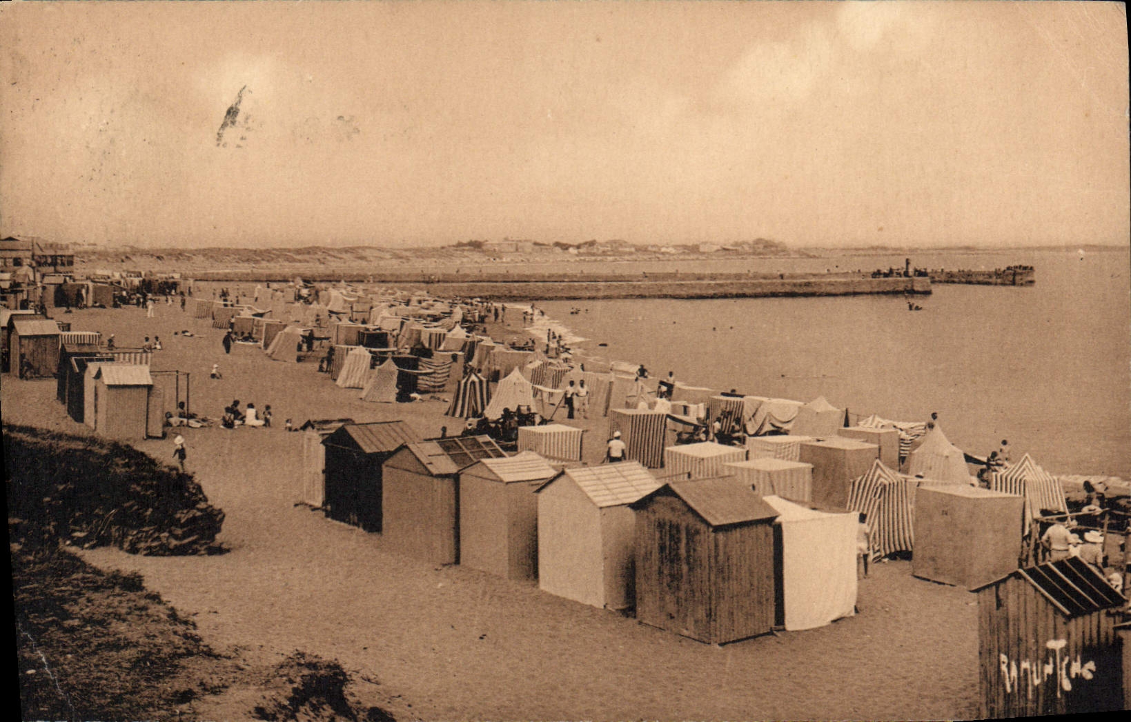 CPA Plage de Croix de Vie