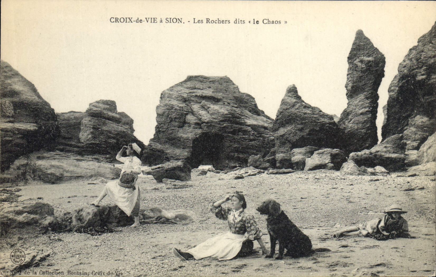CPA Croix de Vie à Sion Les Rochers dits (Le Chaos)